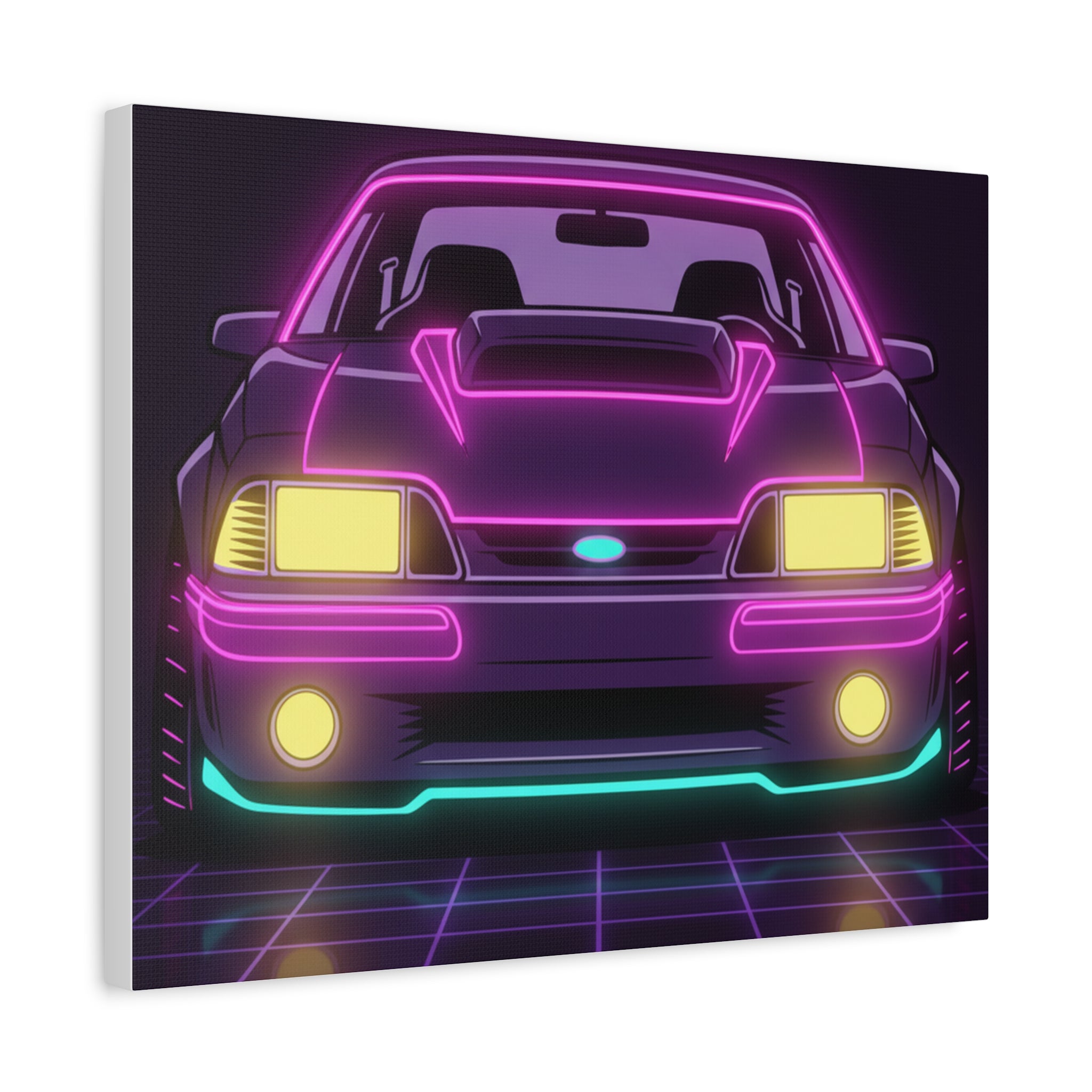 Ford Mustang Fox Body GT Canvas Wall Art