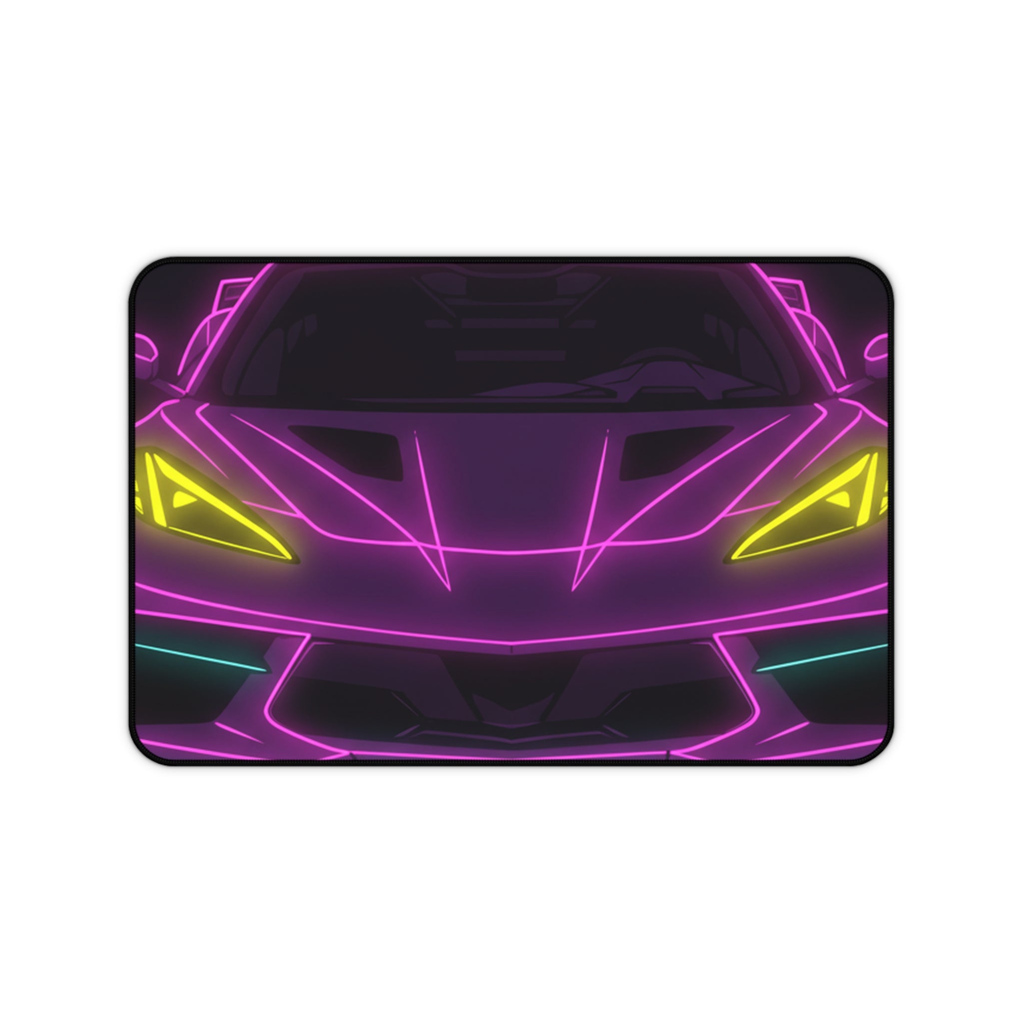 Corvette C8 (2020+) Neon Synthwave Desk Mat