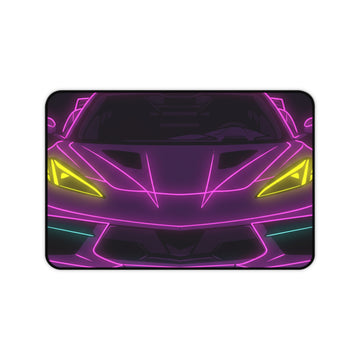 Corvette C8 (2020+) Neon Synthwave Desk Mat