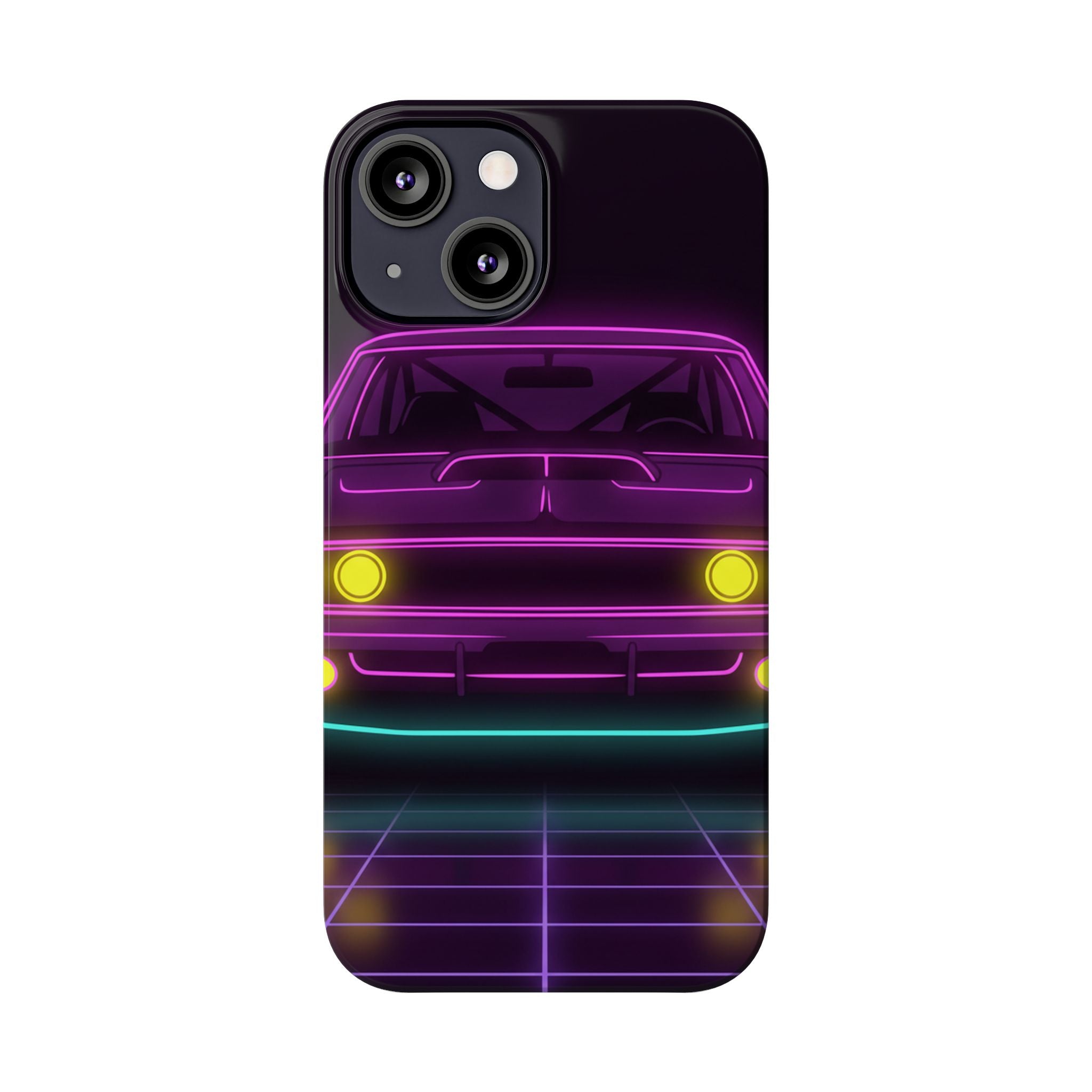 Dodge Charger R/T (1968-70) Neon Synthwave Phone Case