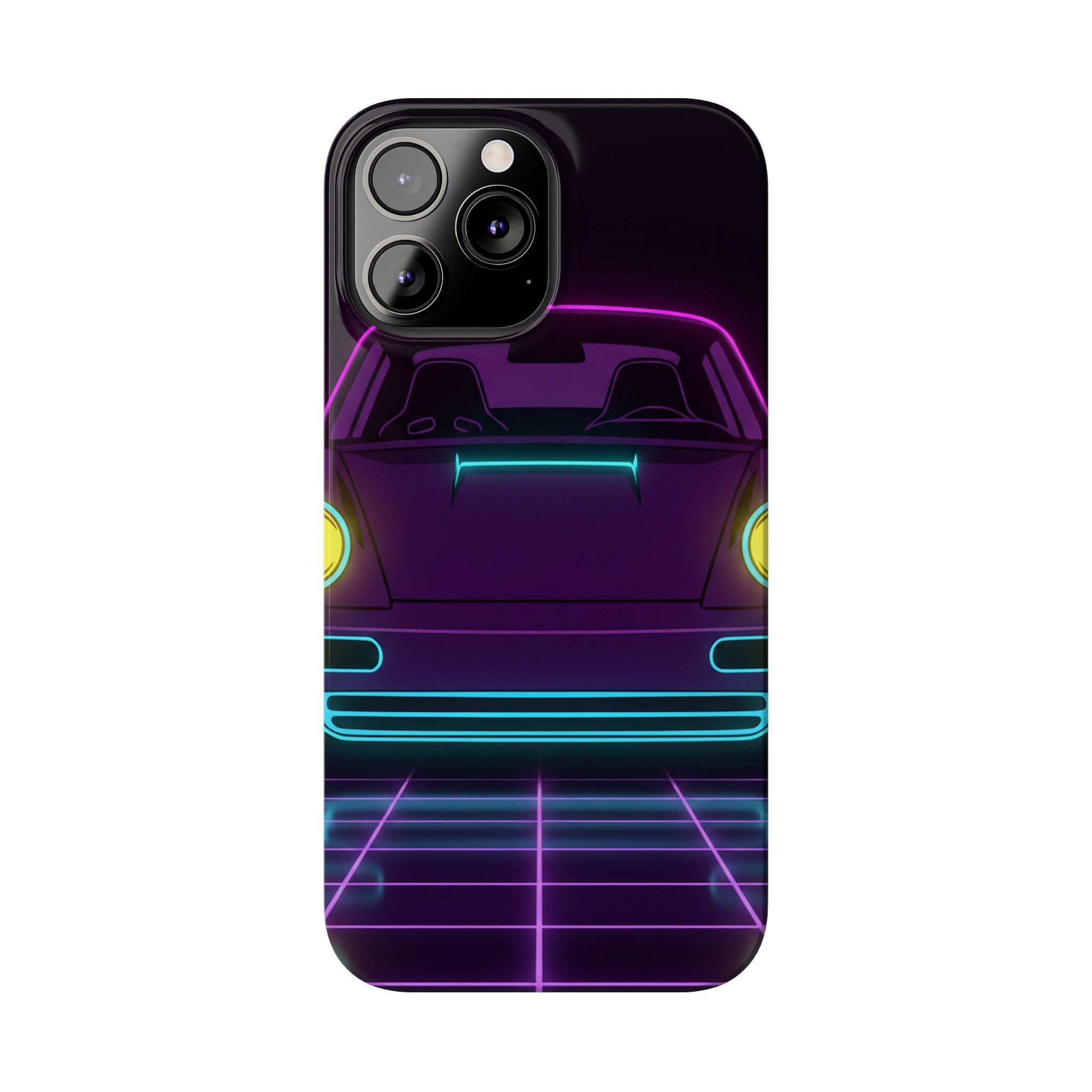 Porsche 964 Singer Neon Synthwave Phone Case