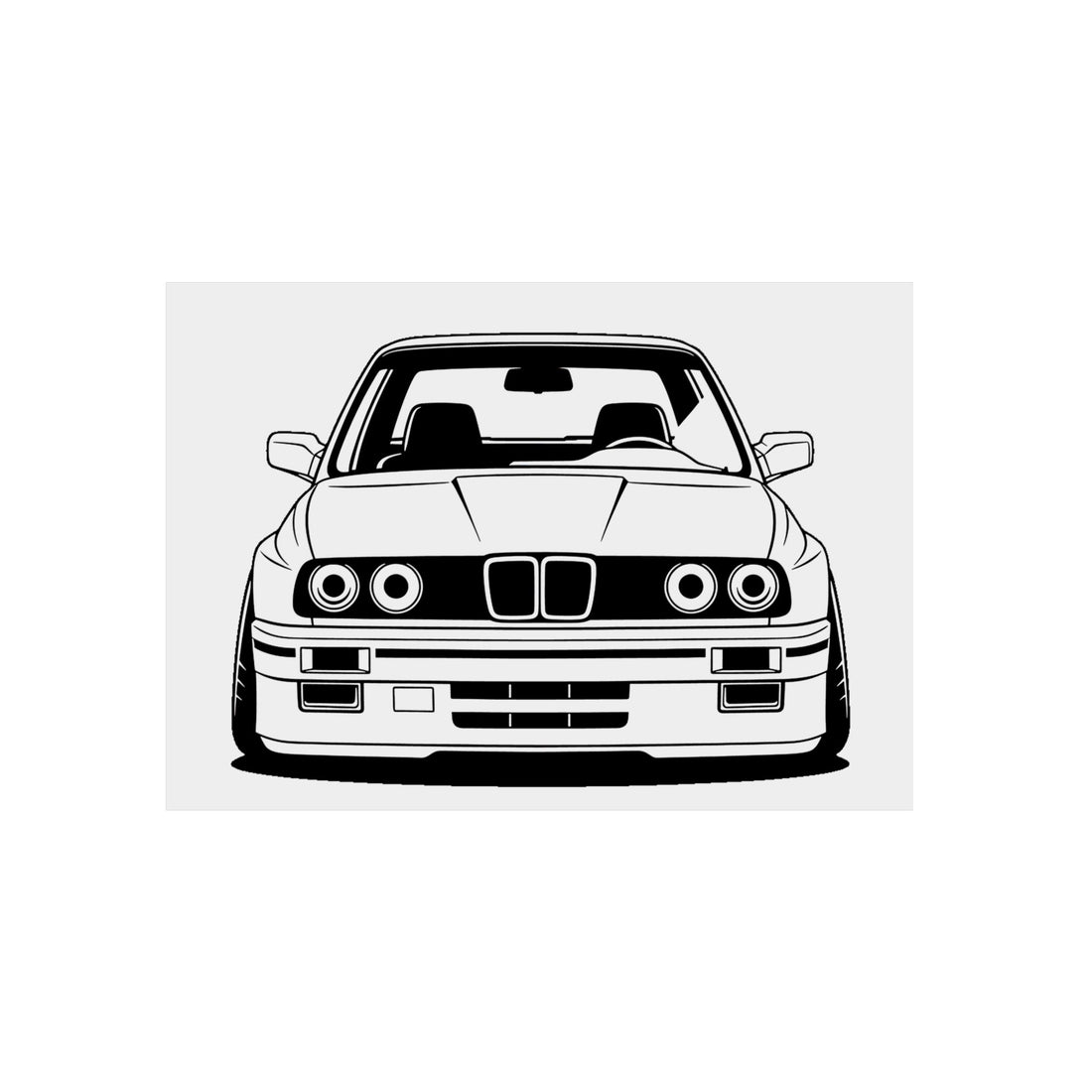 BMW E30 Metal Wall Sign