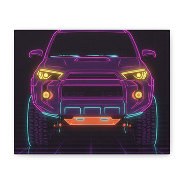Toyota 4Runner TRD Pro Neon Synthwave Canvas Wall Art