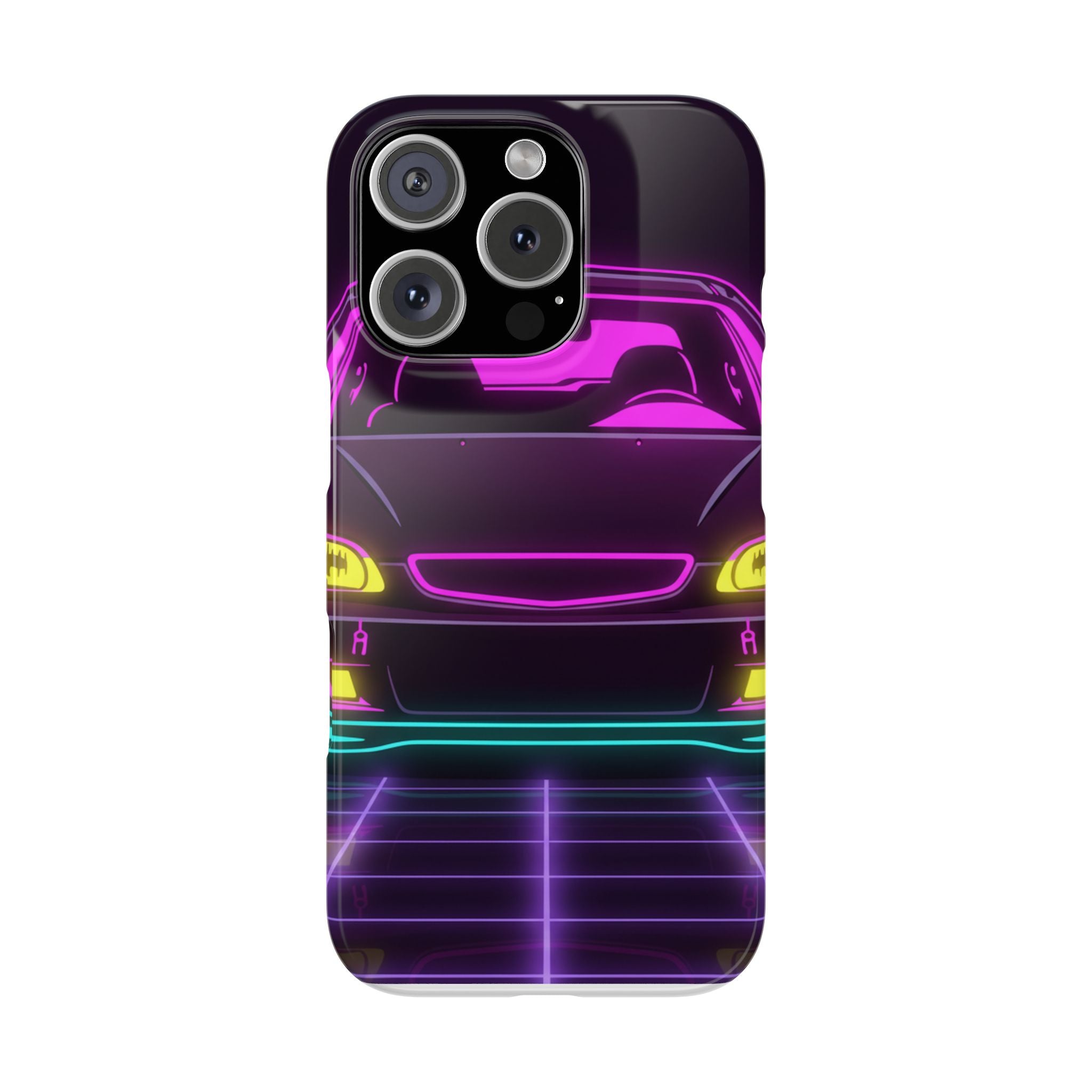 Honda Civic EK Hatch Neon Synthwave Phone Case