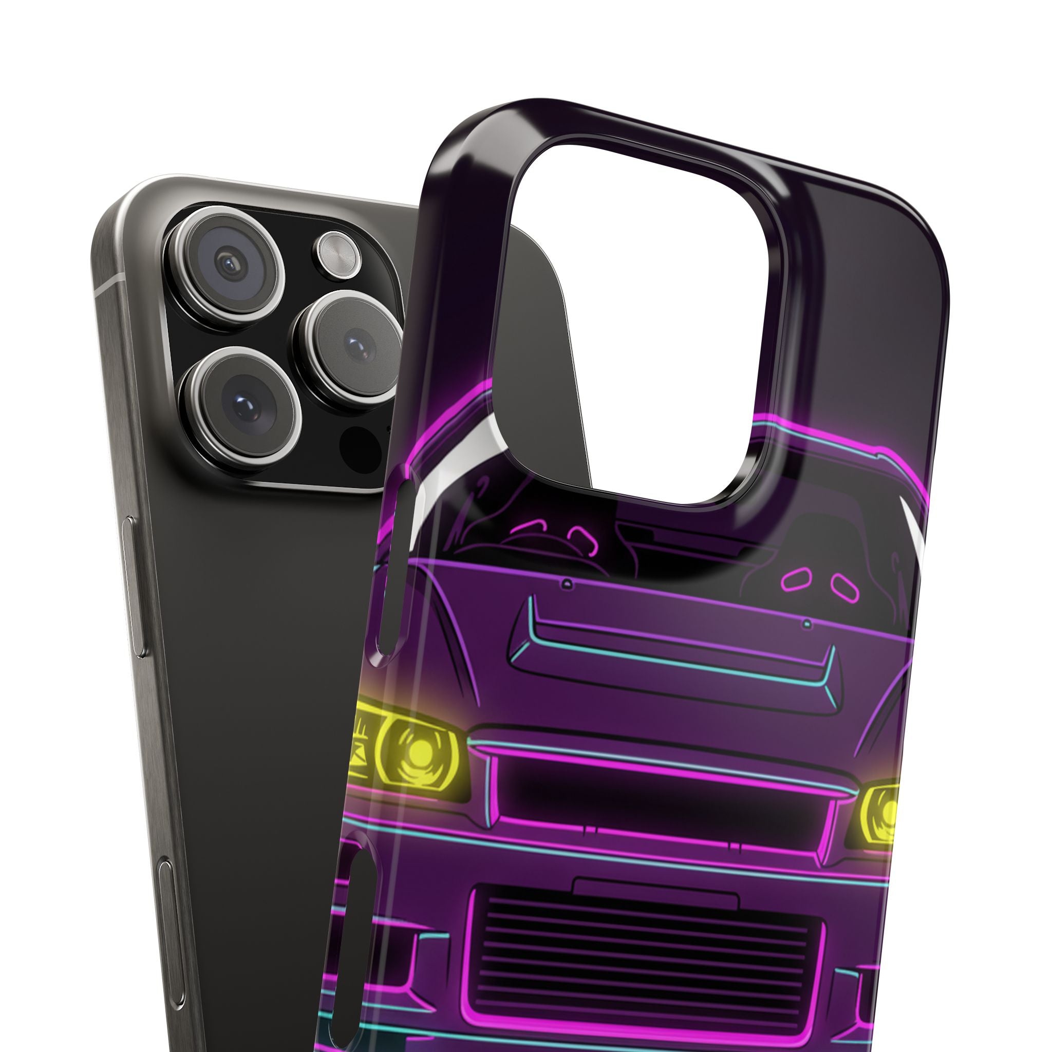 Nissan GT-R Neon Synthwave Phone Case