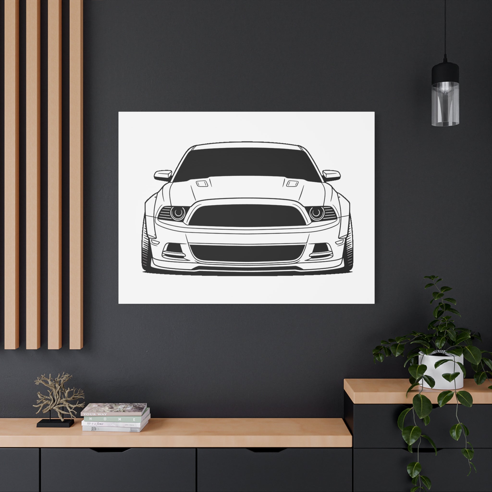 Ford Mustang GT (S197) Canvas Wall Art