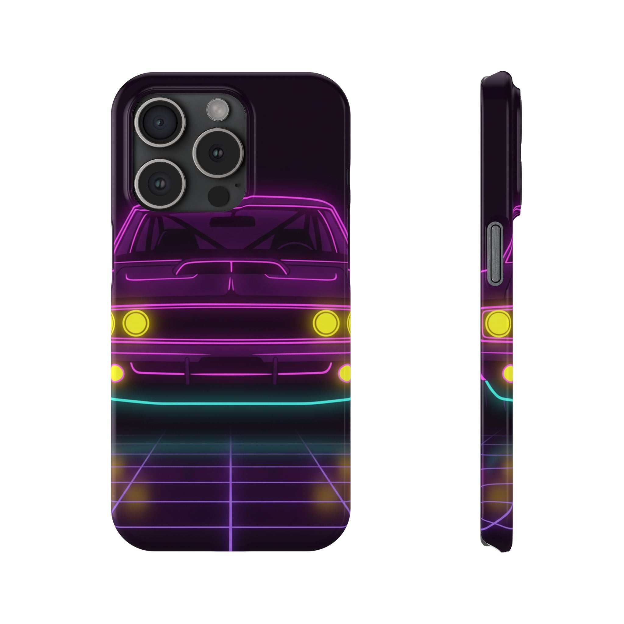 Dodge Charger R/T (1968-70) Neon Synthwave Phone Case