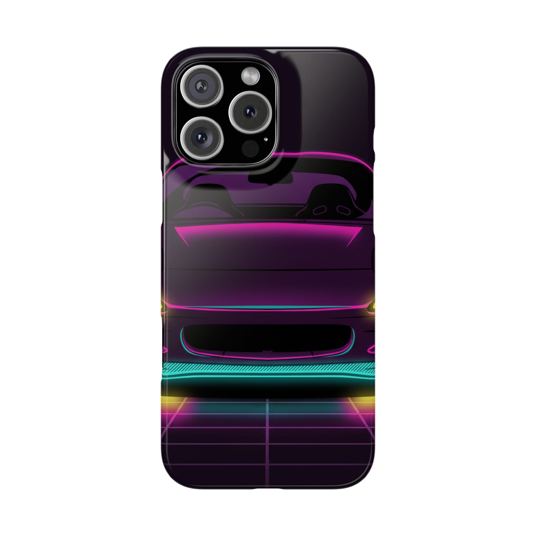 Mazda RX-7 FD Neon Synthwave Phone Case