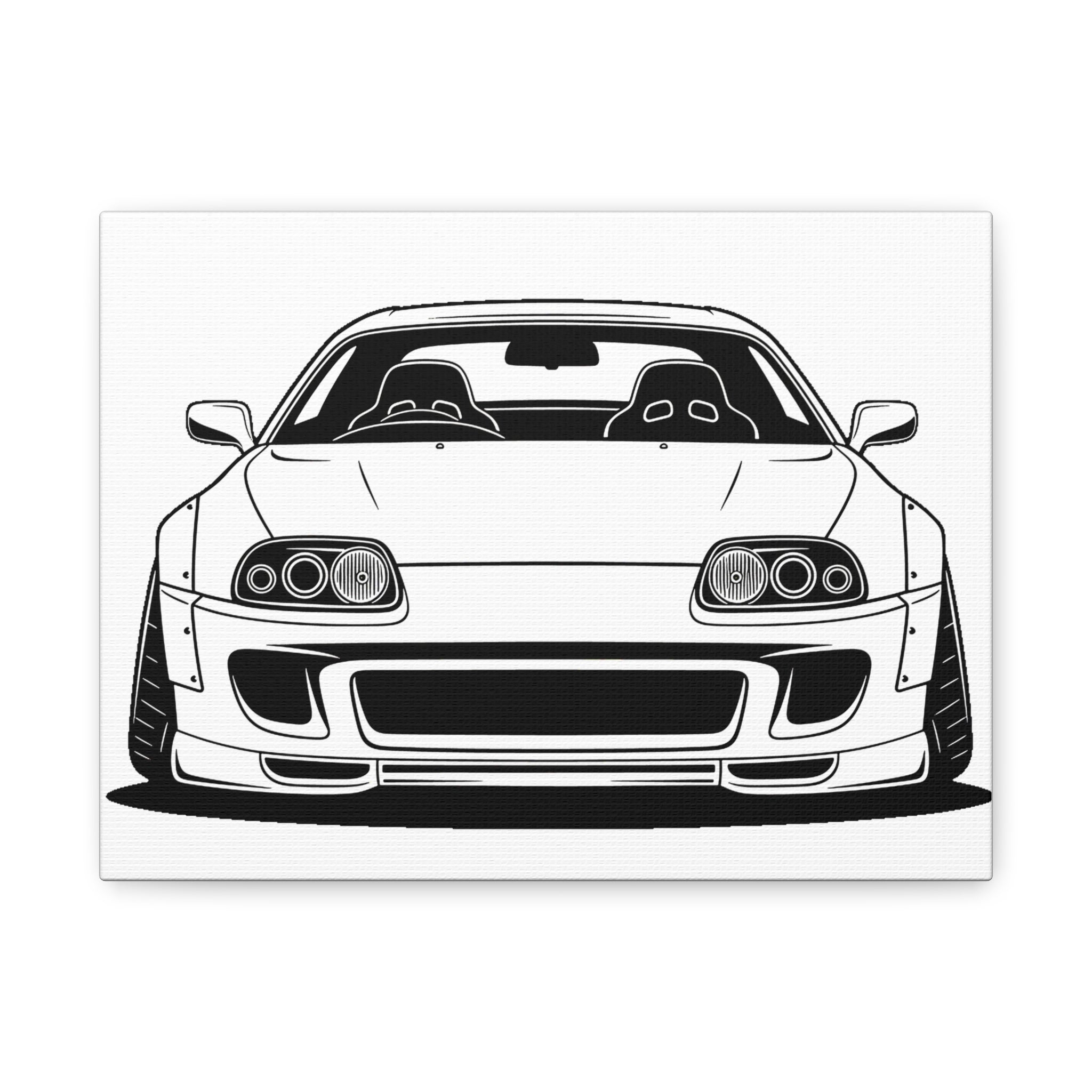 Toyota Supra MK4 Canvas Wall Art