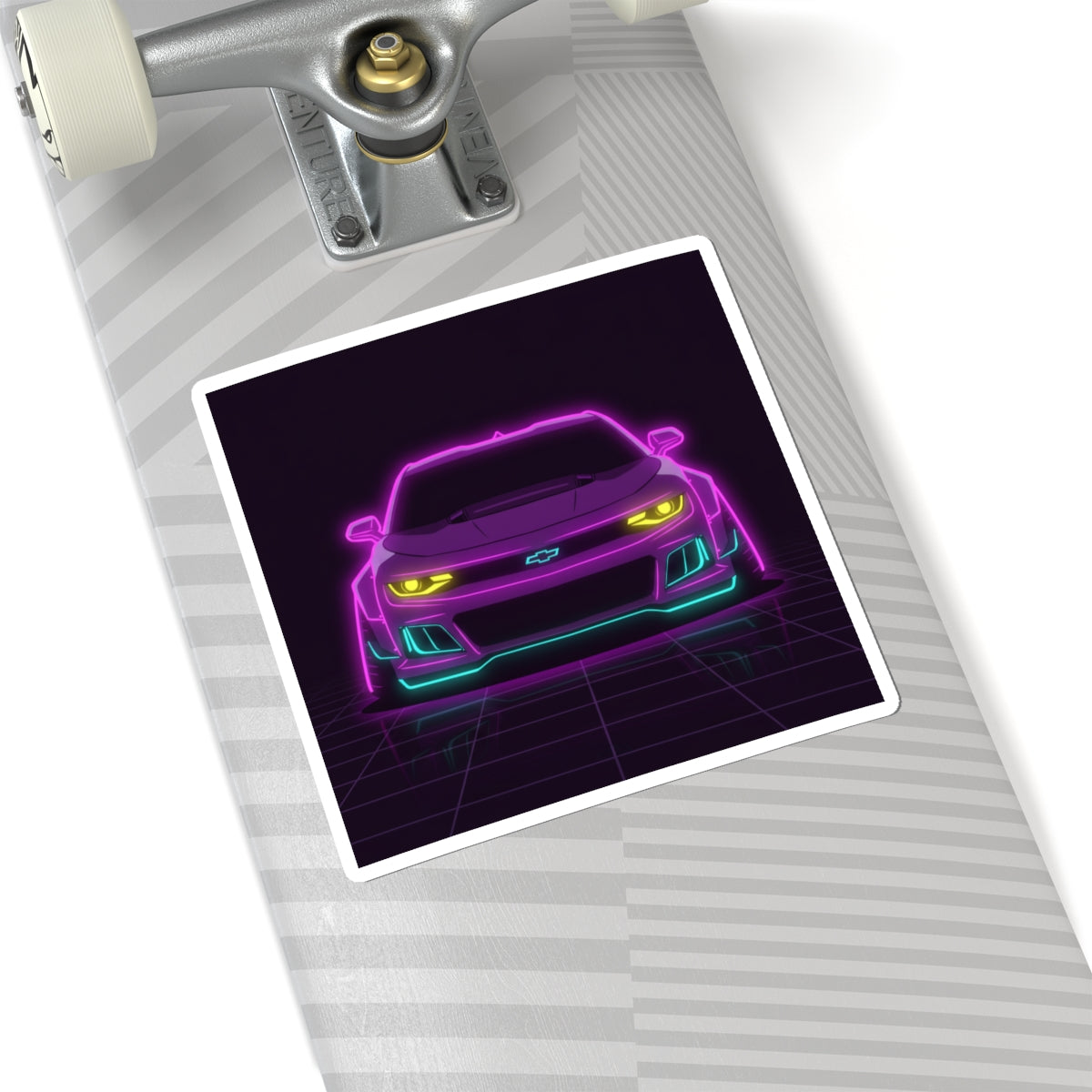 Chevrolet Camaro ZL1 Neon Synthwave Sticker
