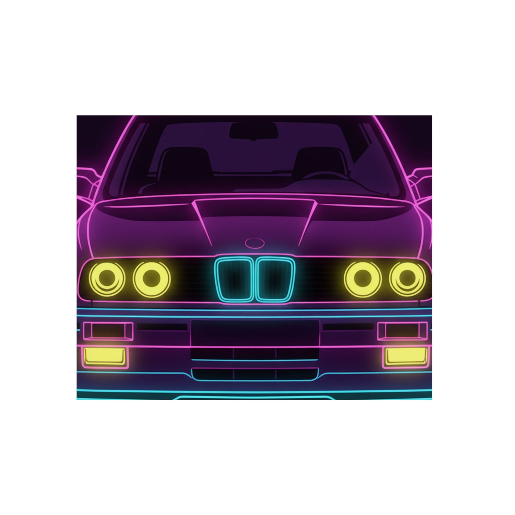 BMW E30 Metal Wall Sign