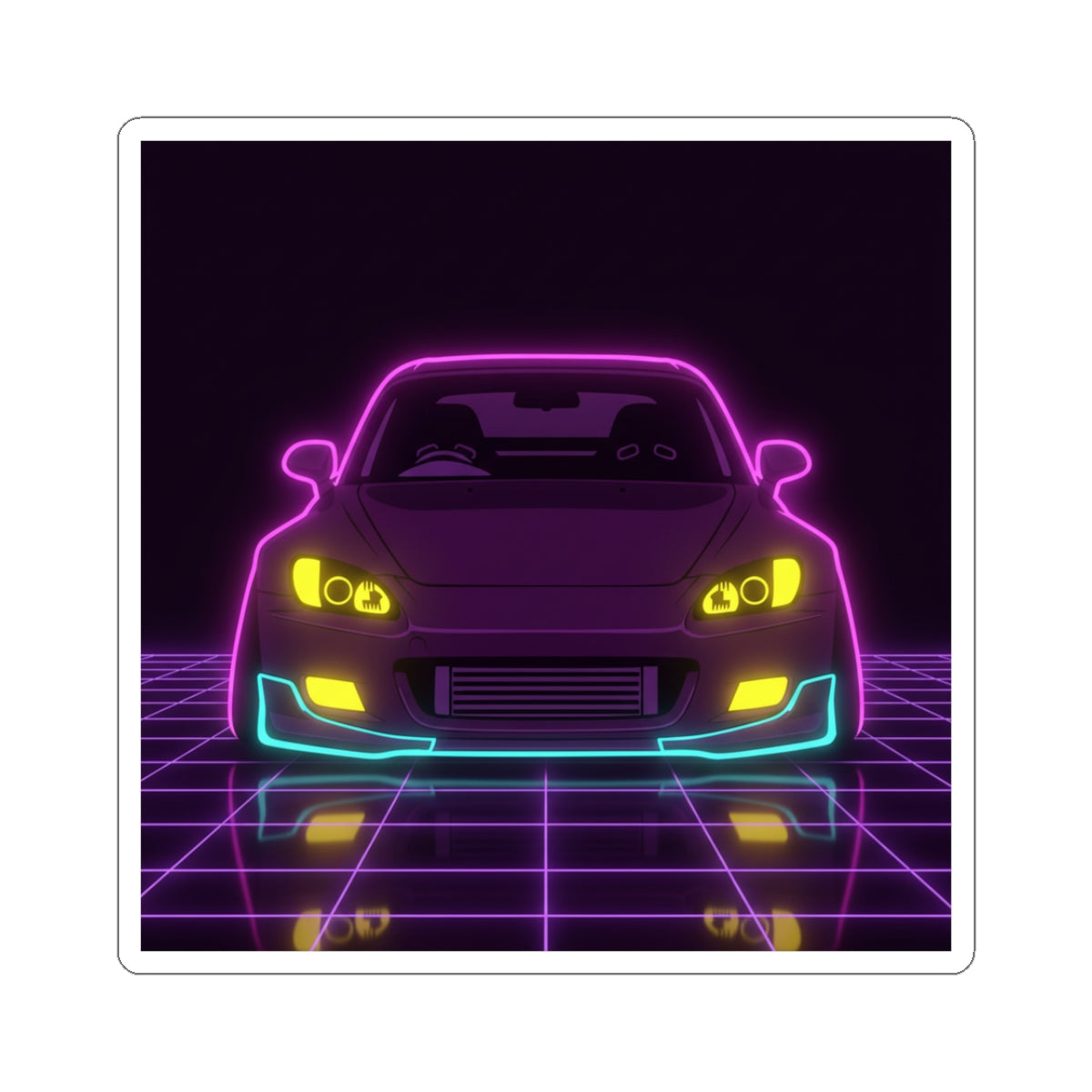 Honda S2000 (1999-09) Neon Synthwave Sticker