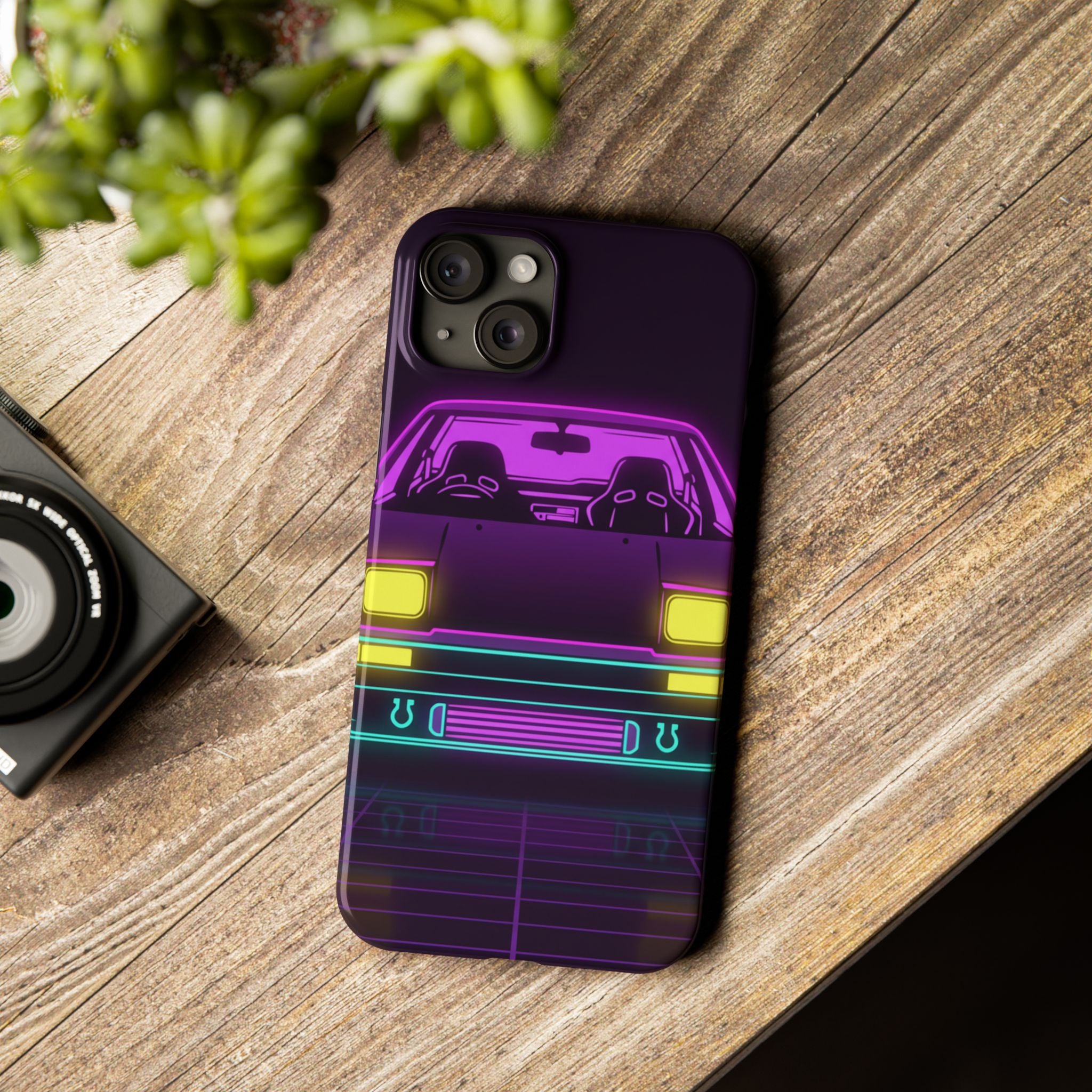Toyota AE86 (1983-87) Neon Synthwave Phone Case
