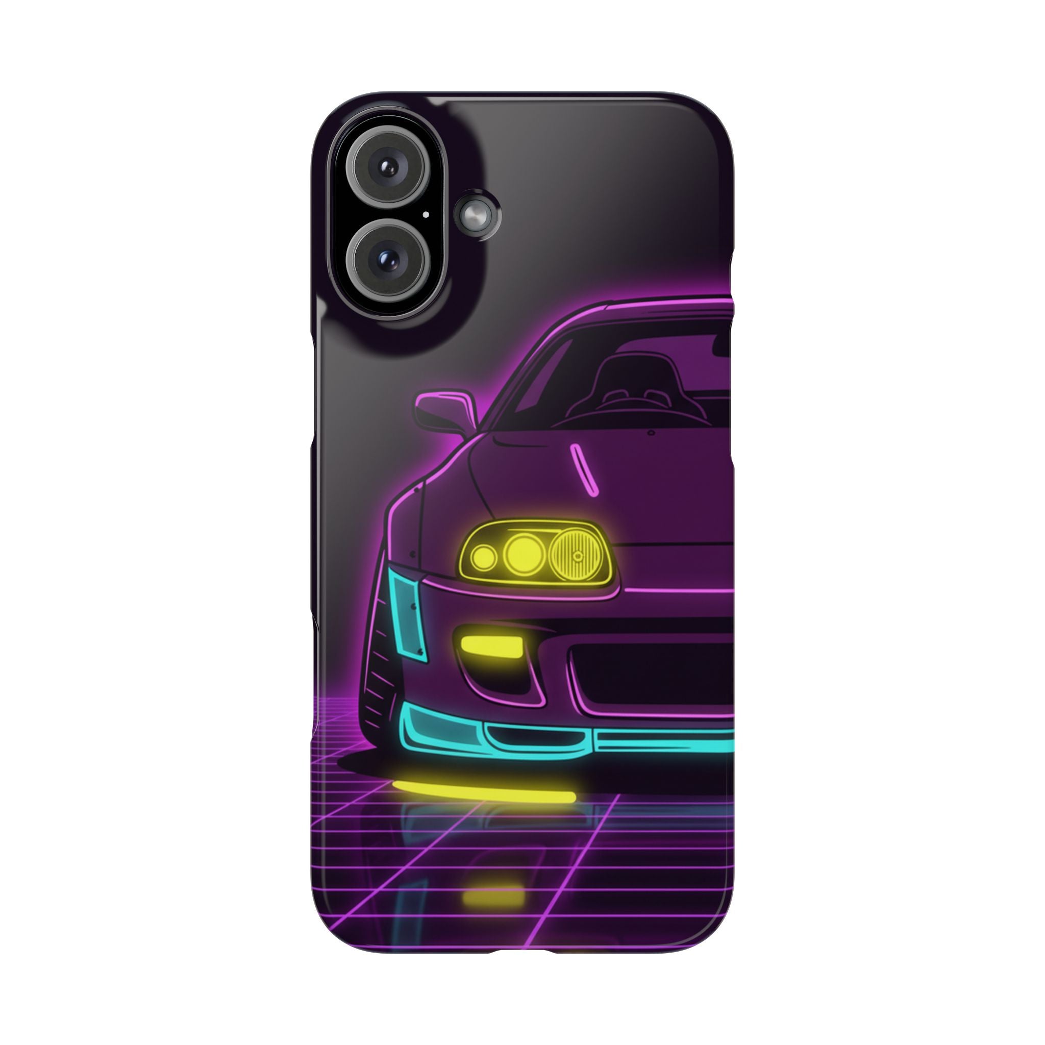 Toyota Supra MK4 Neon Synthwave Phone Case