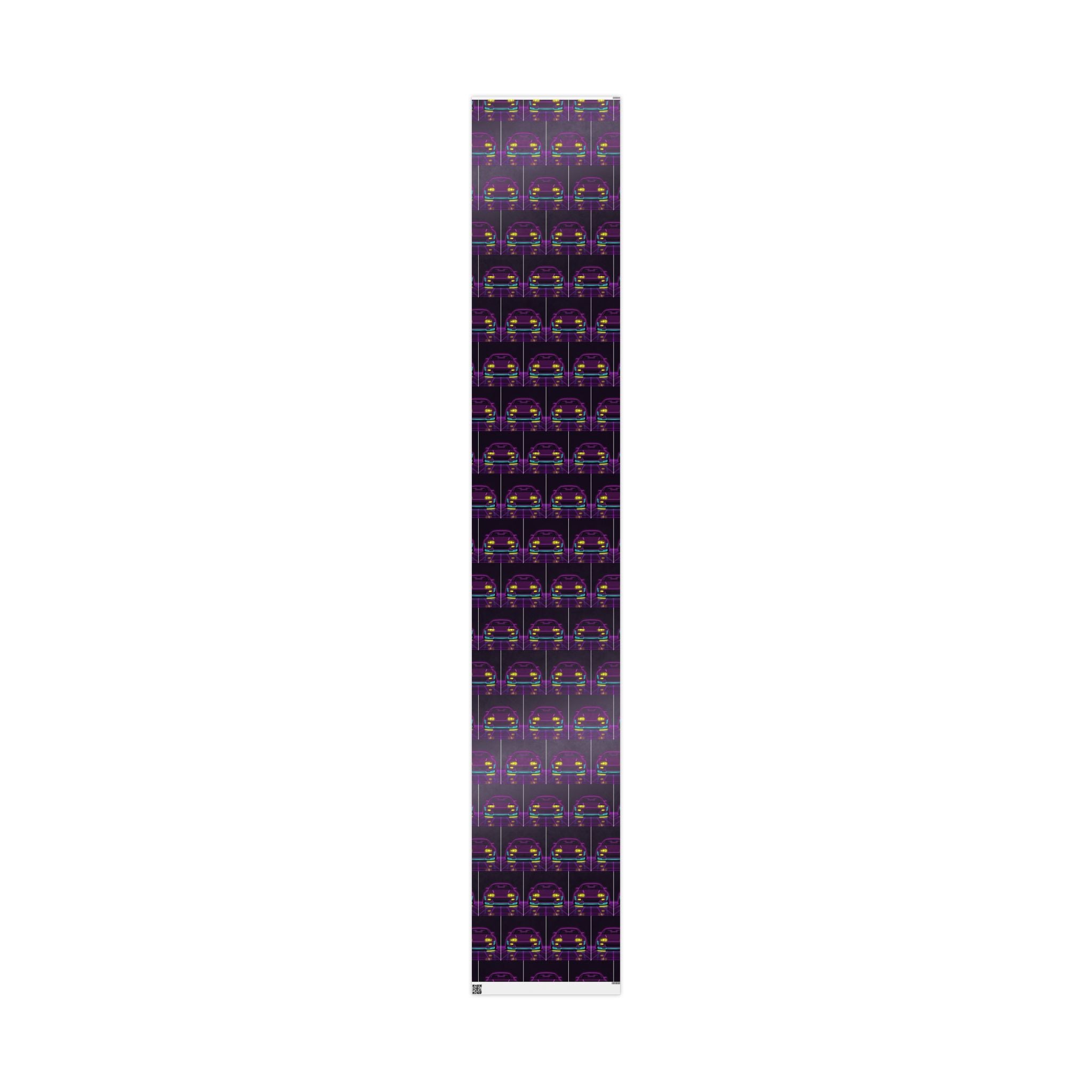 Toyota Supra MK4 Neon Synthwave Gift Wrapping Paper