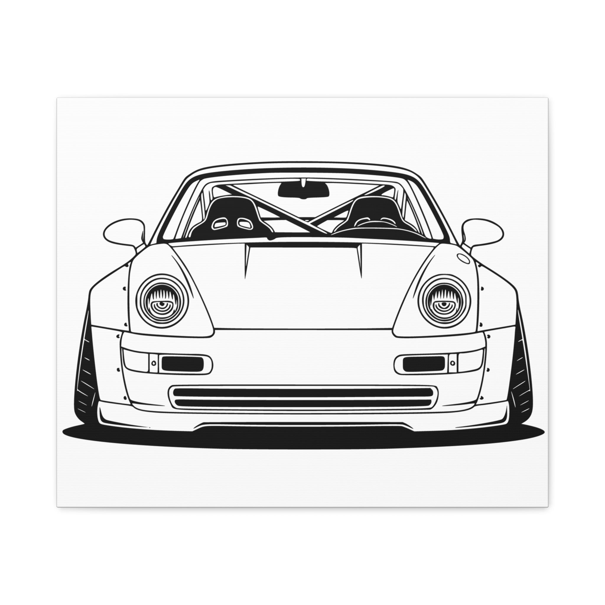 Porsche 964 Turbo Canvas Wall Art
