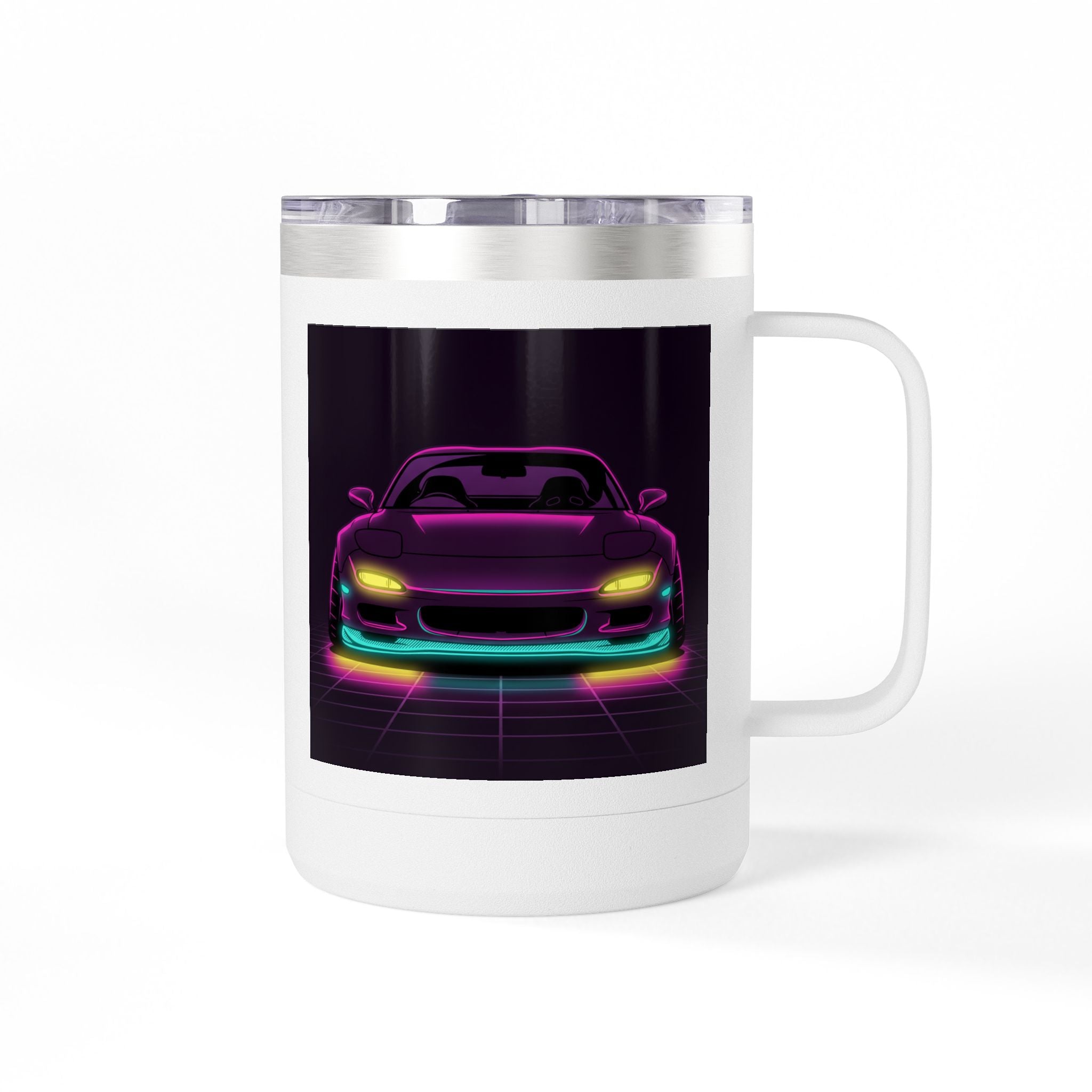 Mazda RX-7 FD Neon Synthwave Coffee Mug