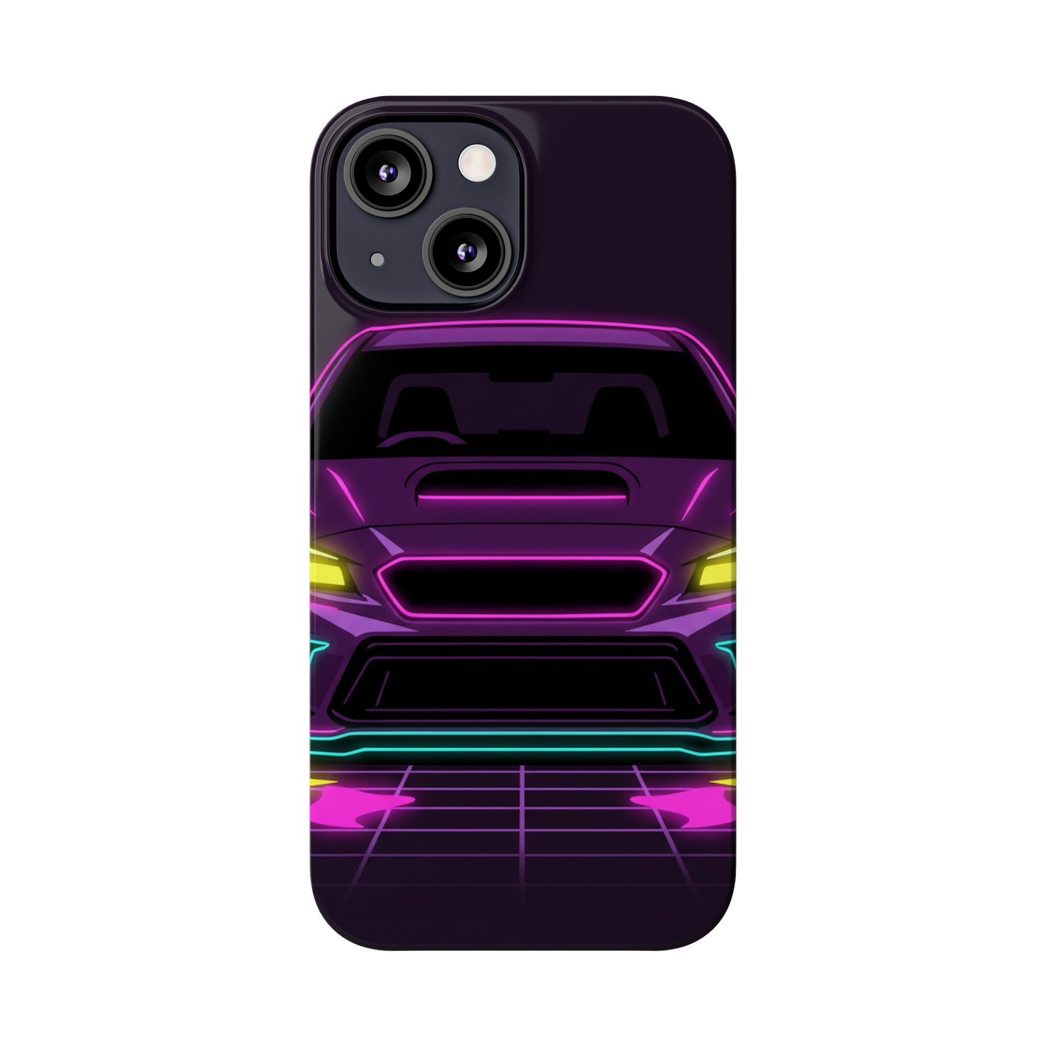 Subaru WRX STI Neon Synthwave Phone Case