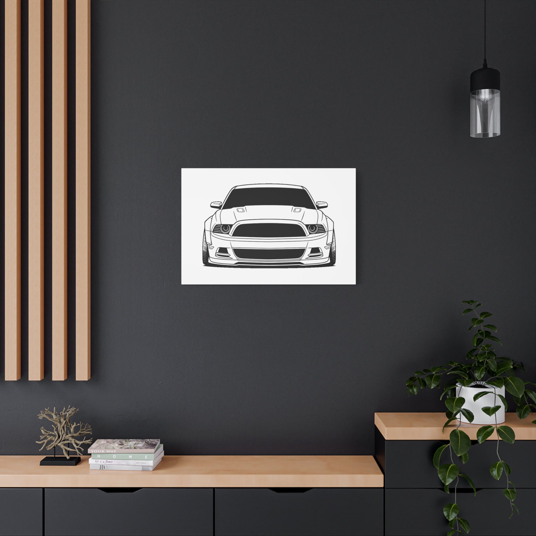 Ford Mustang GT (S197) Canvas Wall Art