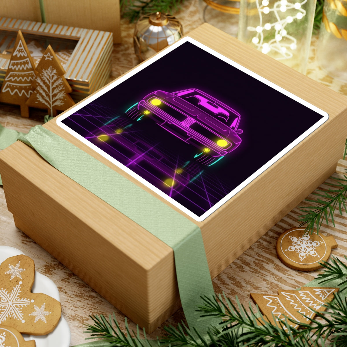 Dodge Charger R/T (1968-70) Resto-Mod Neon Synthwave Sticker