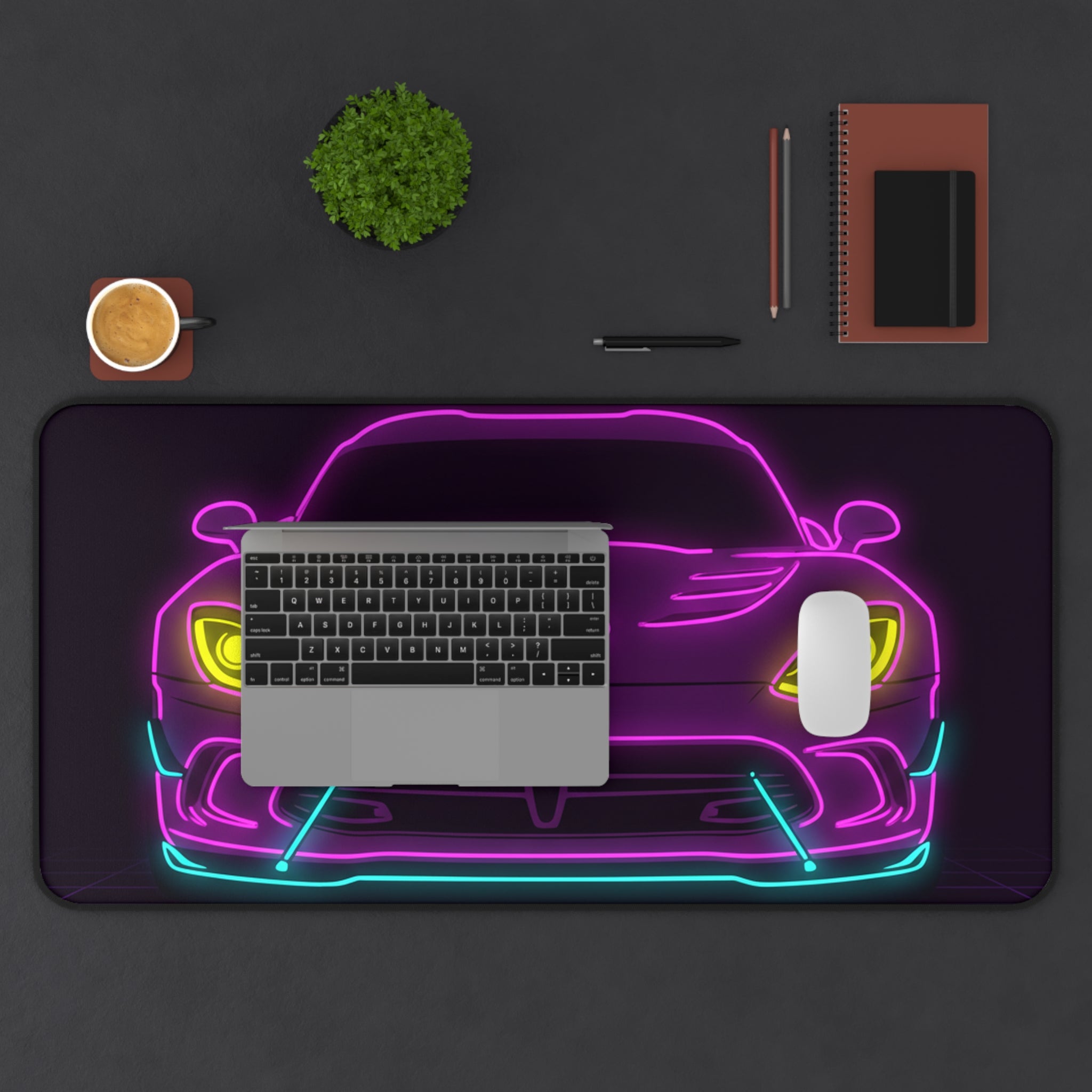 Dodge Viper (1992-17) Neon Synthwave Desk Mat