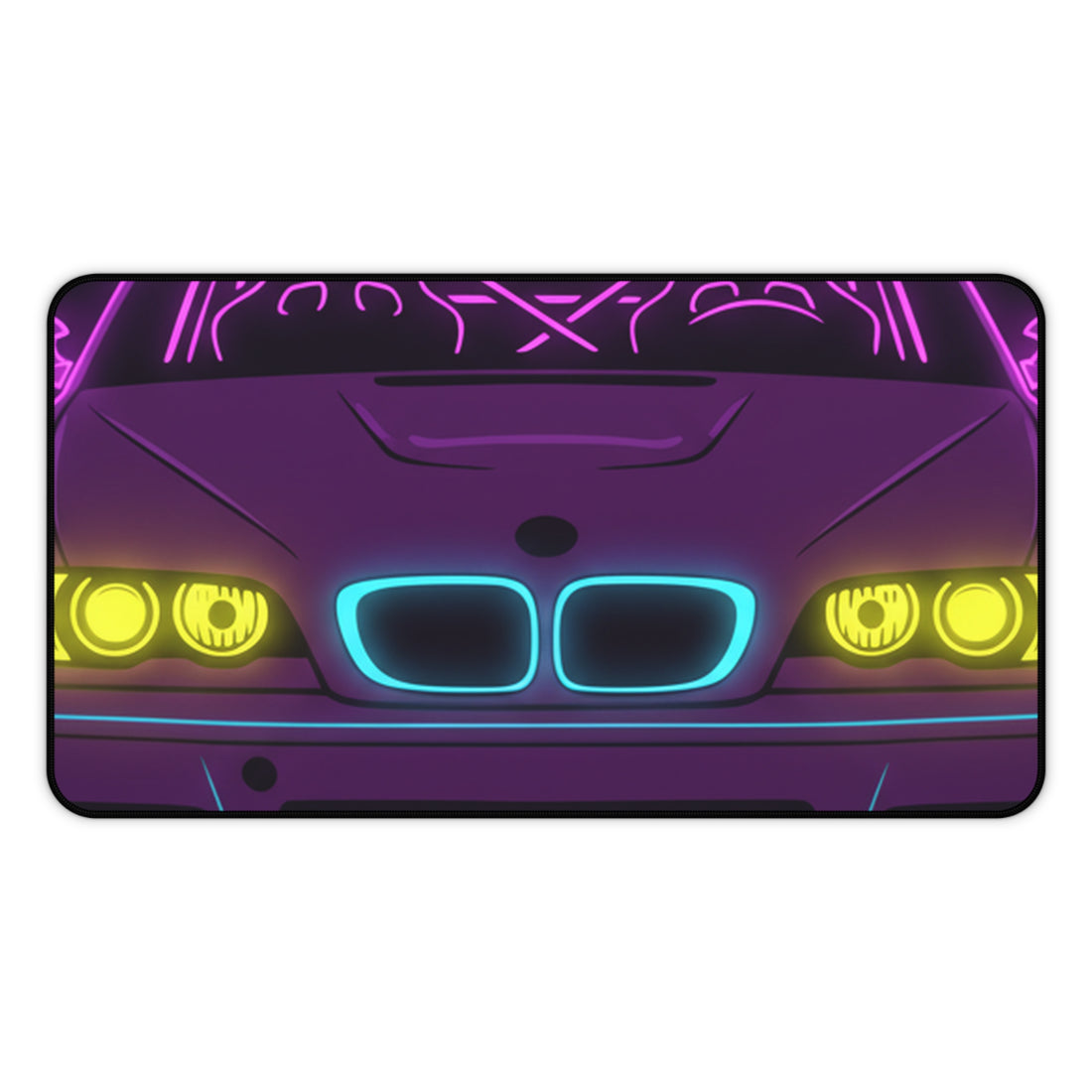BMW E46 M3 (2000-06) Neon Synthwave Desk Mat