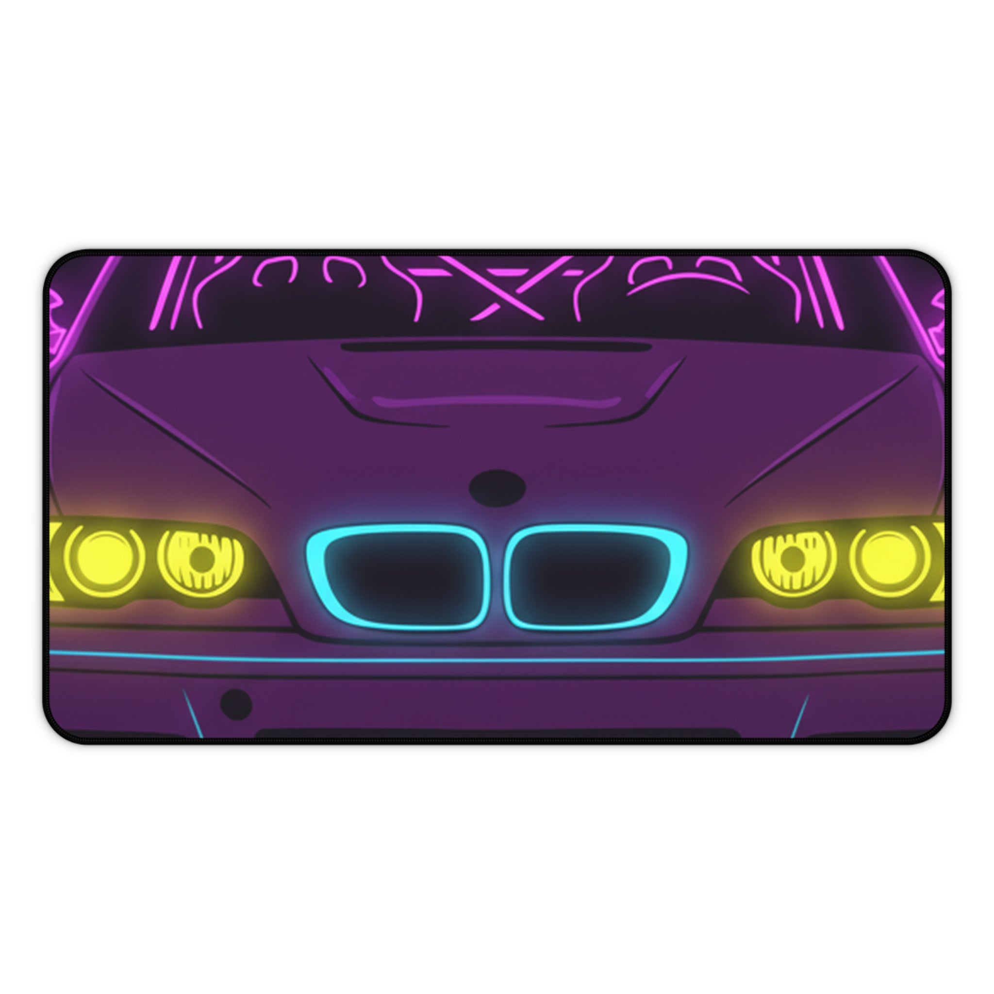 BMW E46 M3 (2000-06) Neon Synthwave Desk Mat