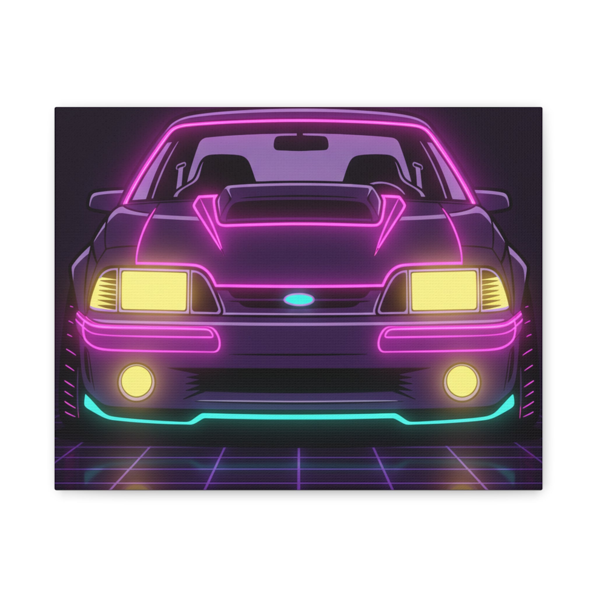 Ford Mustang Fox Body GT Canvas Wall Art