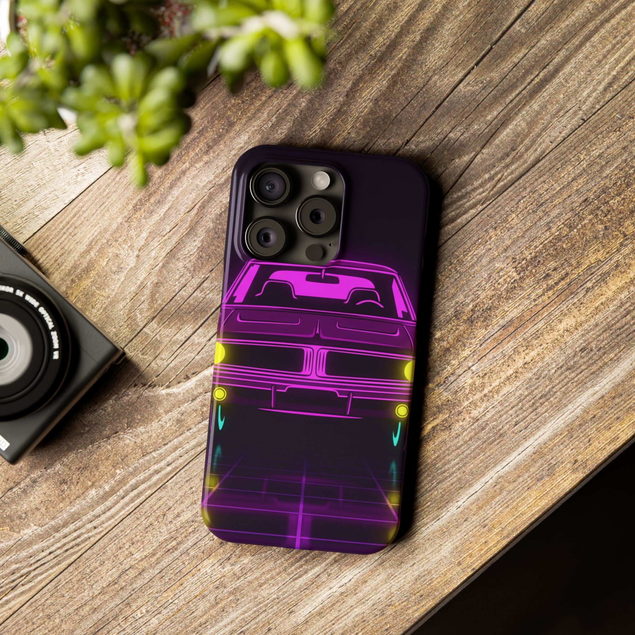 Dodge Charger R/T (1968-70) Resto-Mod Neon Synthwave Phone Case
