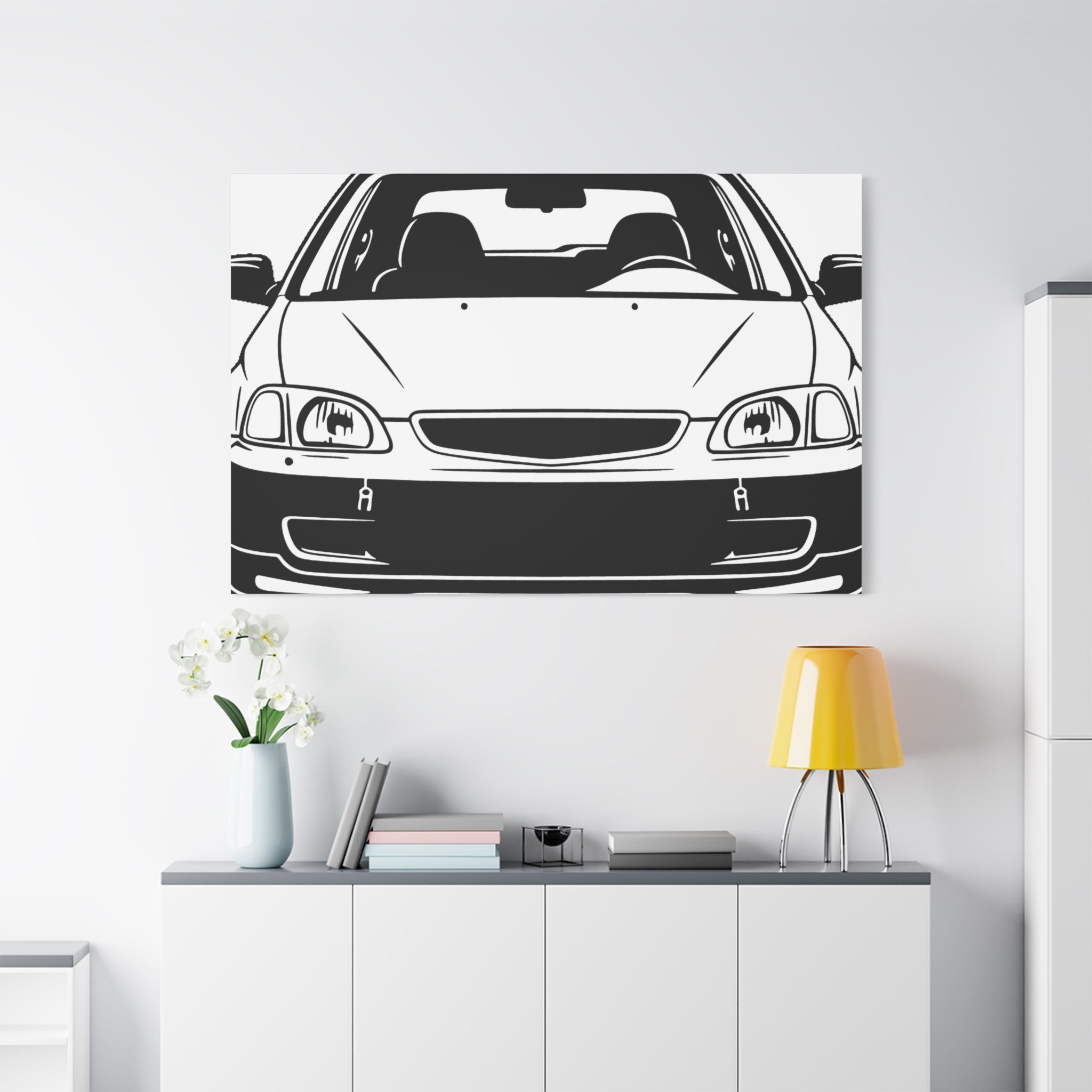 Honda Civic EK Hatch Canvas Wall Art
