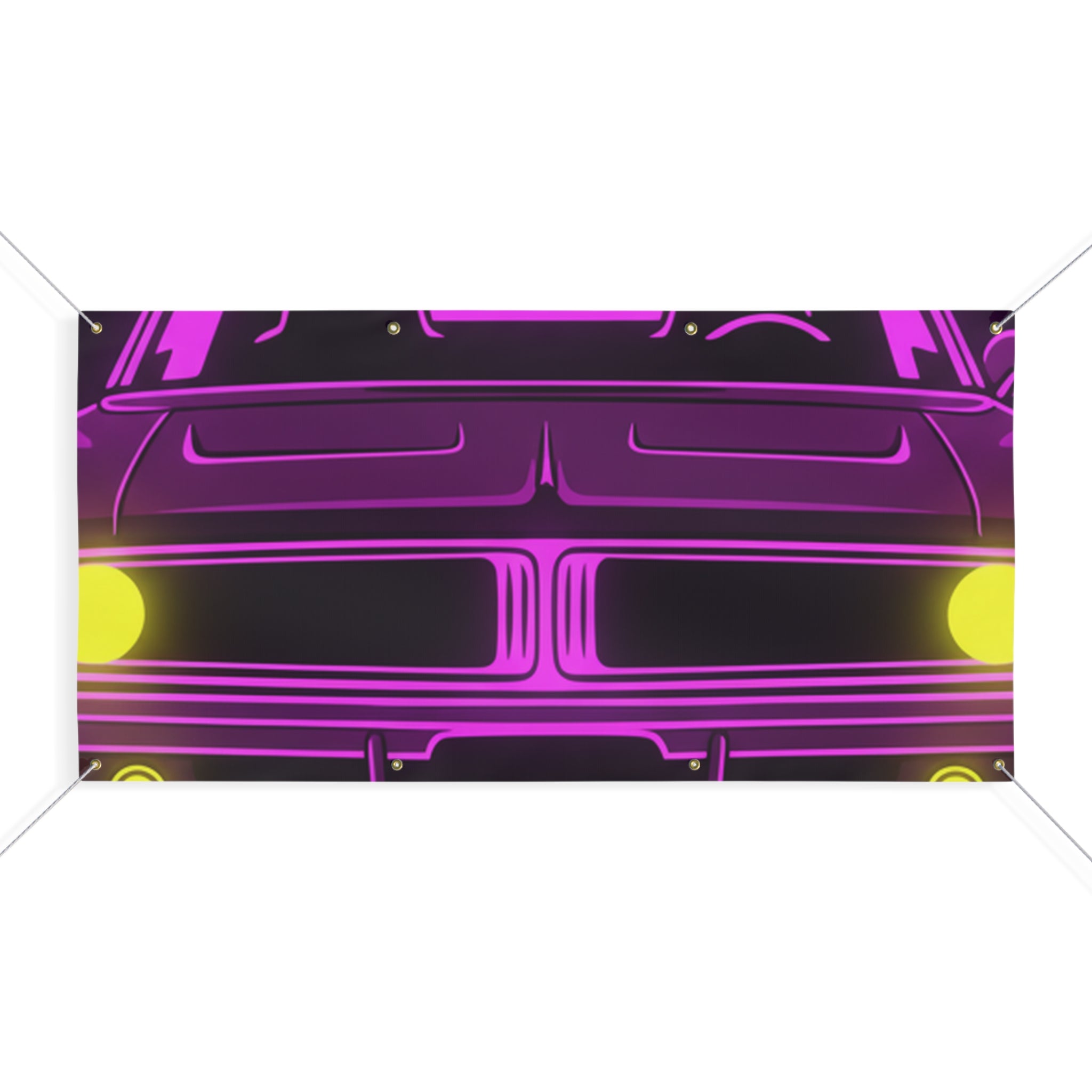 Dodge Charger R/T (1968-70) Resto-Mod Neon Synthwave Banner