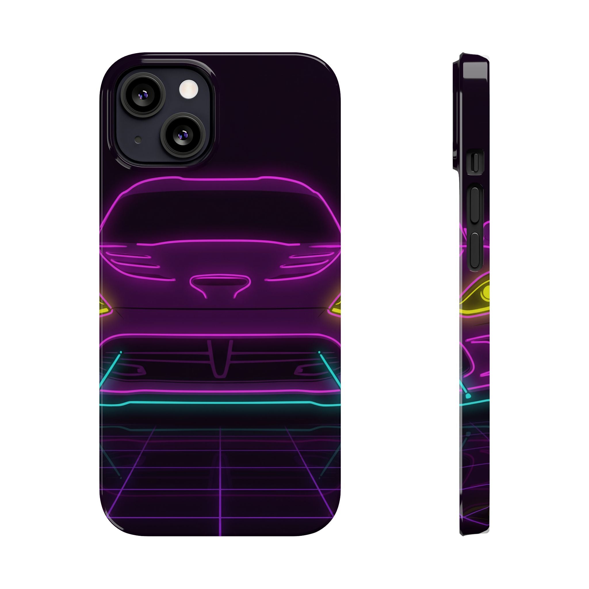 Dodge Viper (1992-17) Neon Synthwave Phone Case