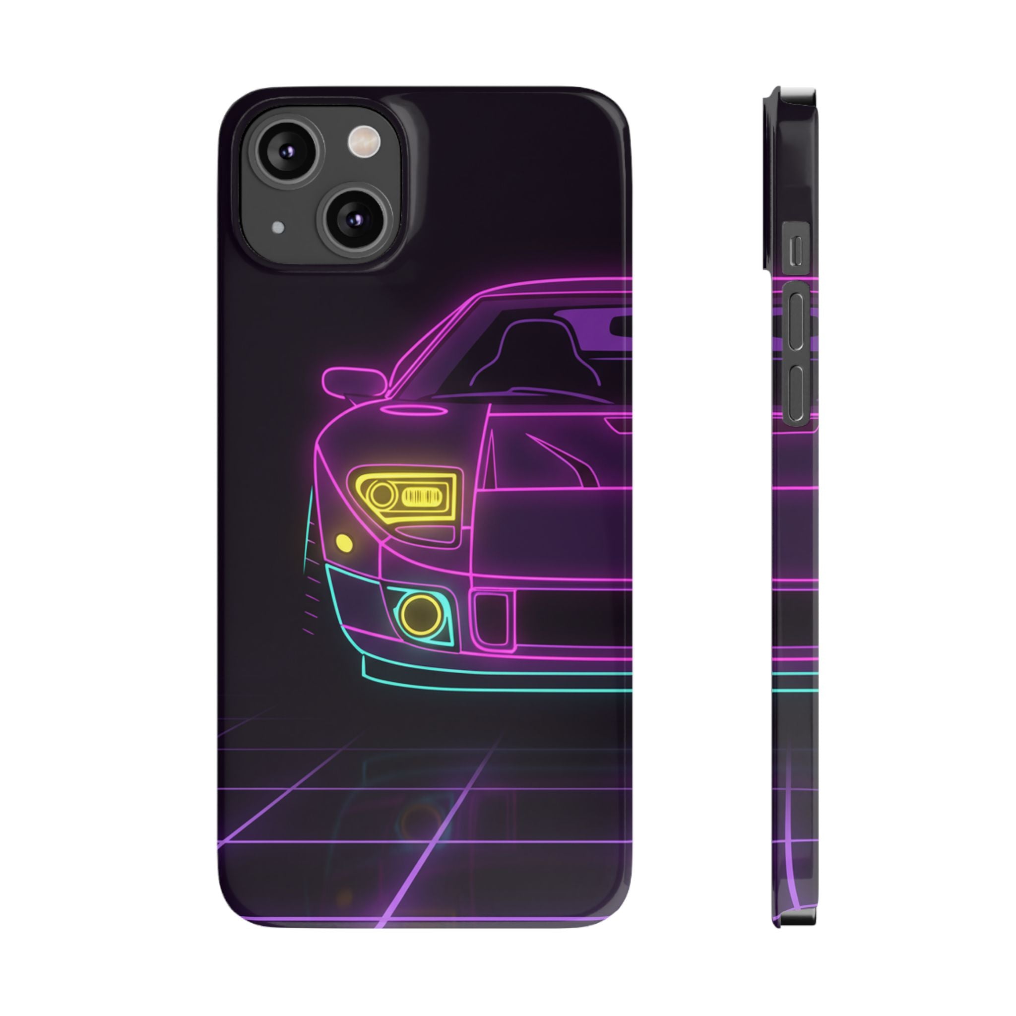 Ford GT40 (1964-69) Neon Synthwave Phone Case