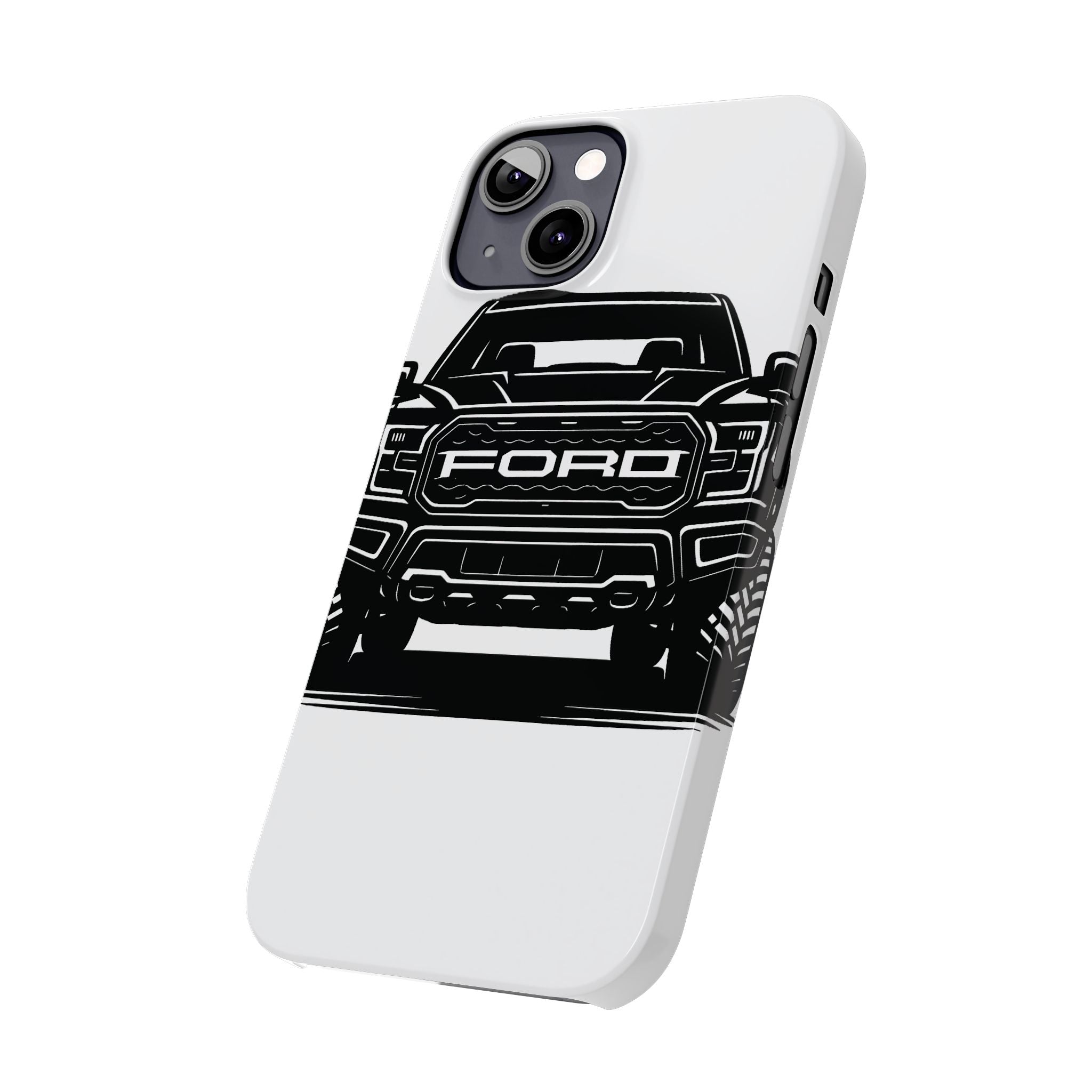 Ford Raptor (Gen 3) Slim Phone Case Greyscale