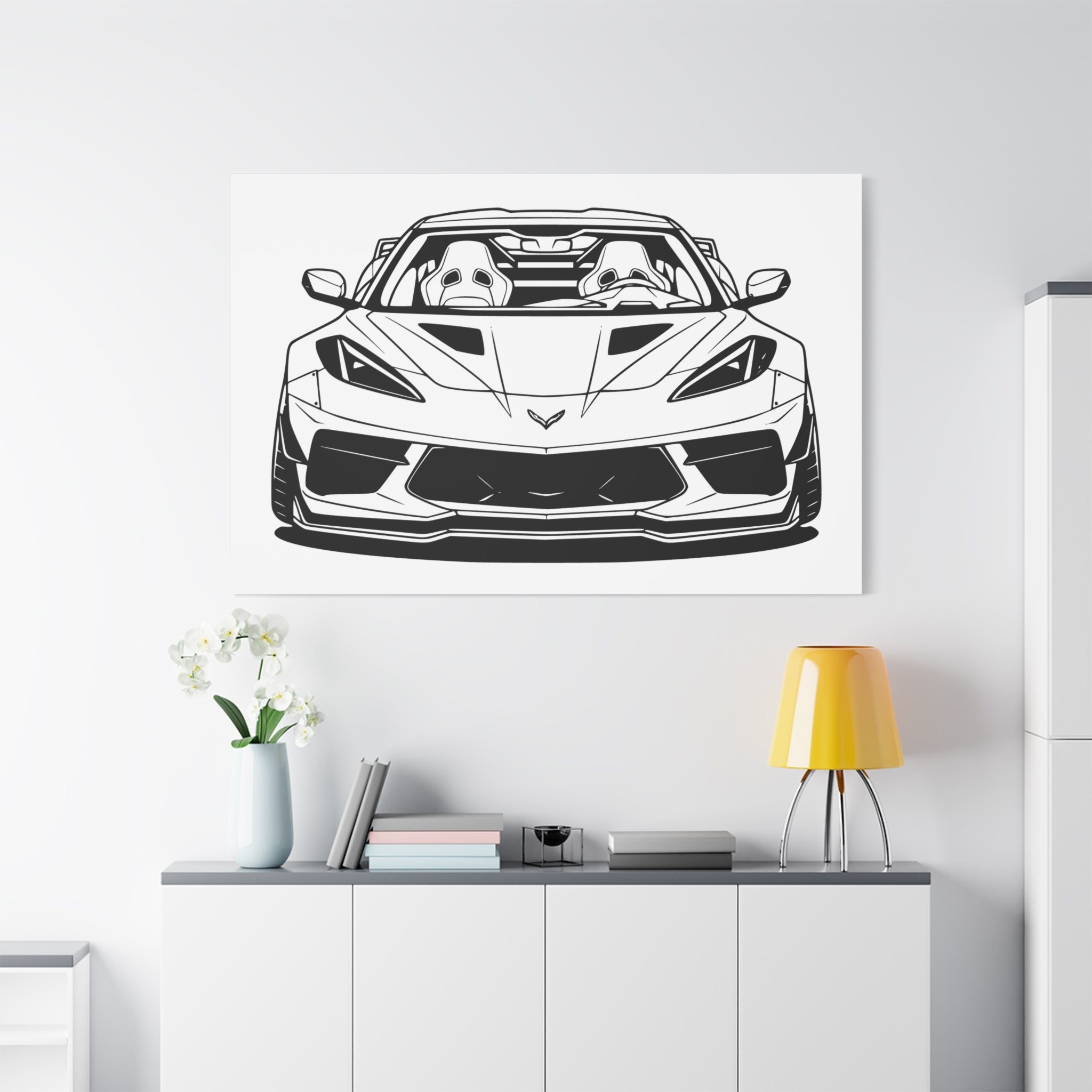 Corvette C8 (2020+) Canvas Wall Art