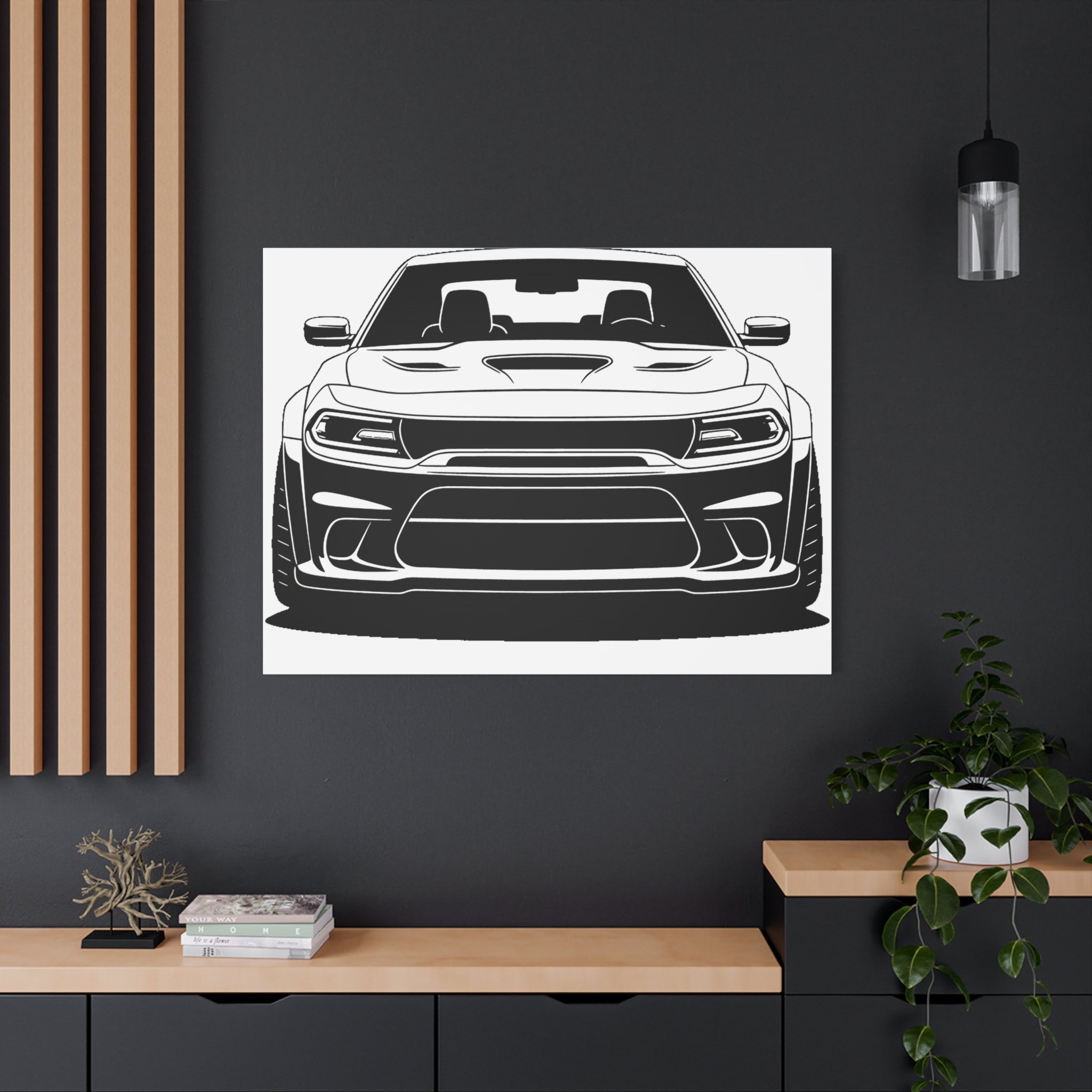Dodge Challenger SRT Hellcat Canvas Wall Art