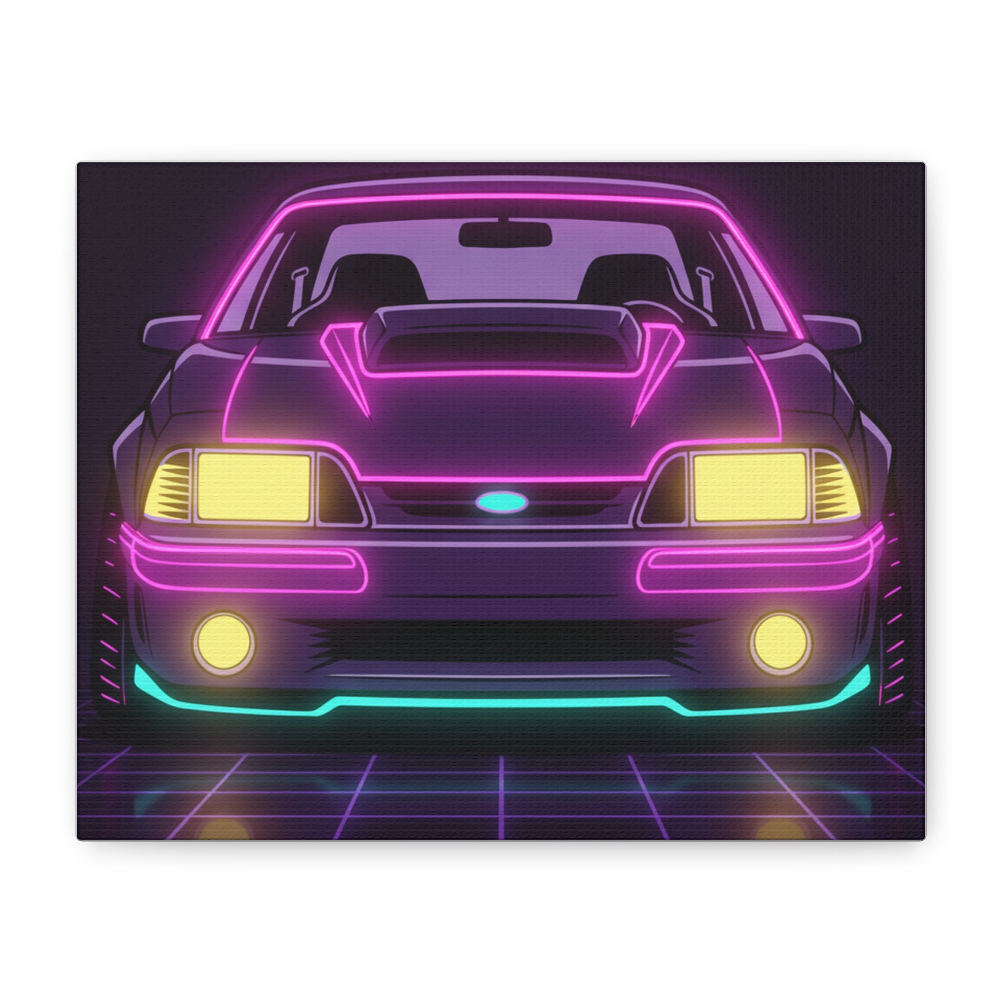 Ford Mustang Fox Body GT Canvas Wall Art