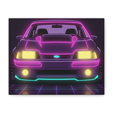 Ford Mustang Fox Body GT Canvas Wall Art