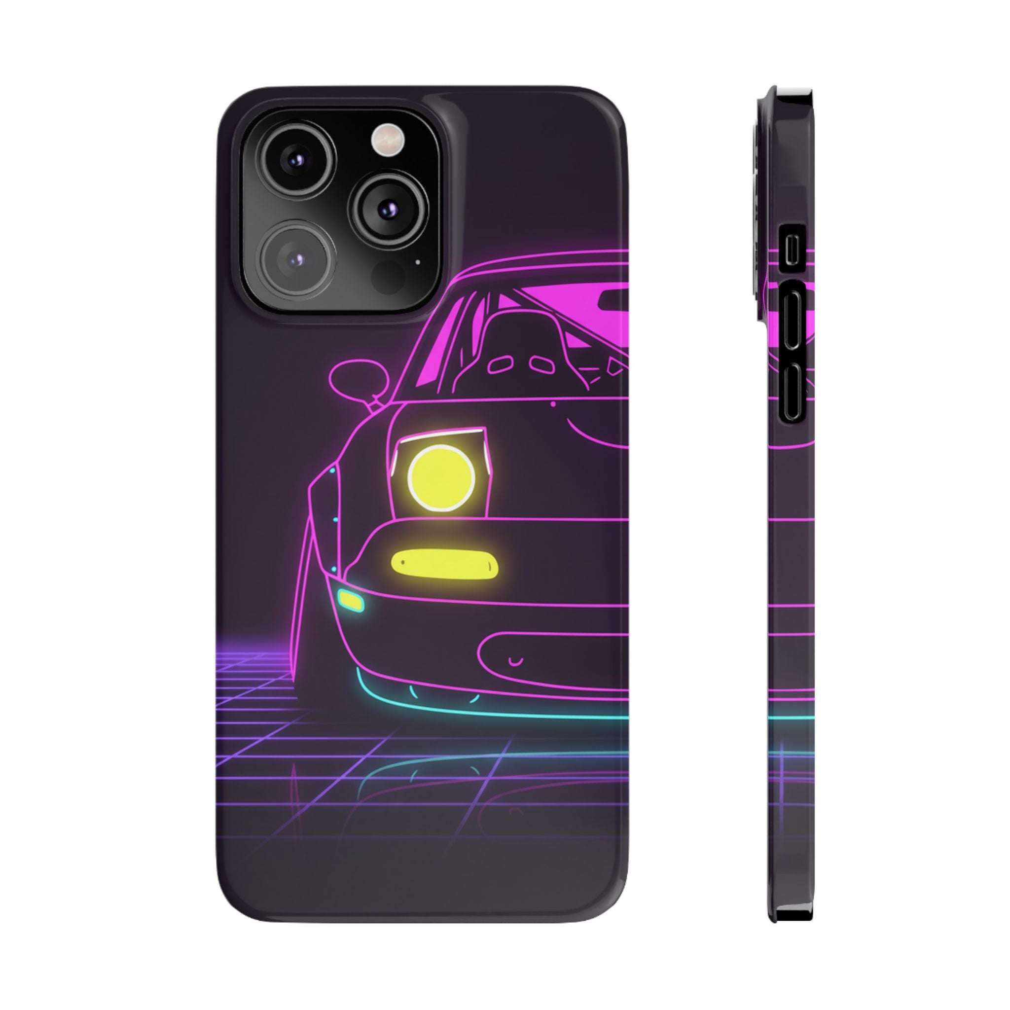 Mazda Miata NA (1989-97) Neon Synthwave Phone Case