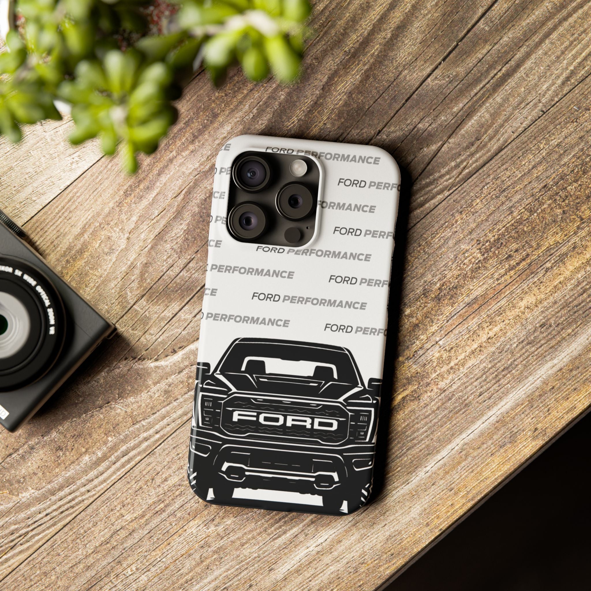 Ford Raptor (Gen 3) Slim Phone Case Greyscale