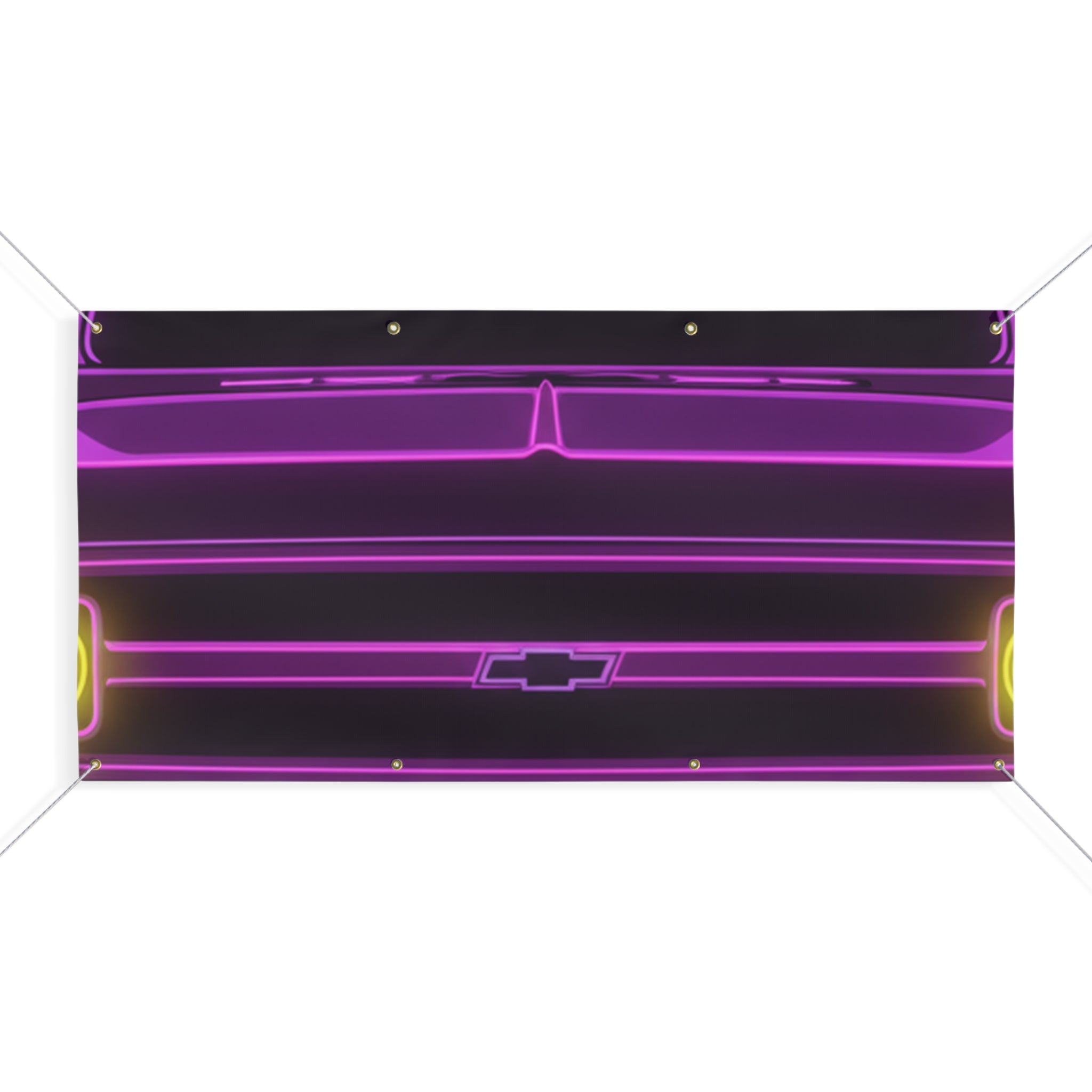Chevy C10 Pickup (1967-72) Pro-Touring Neon Synthwave Banner