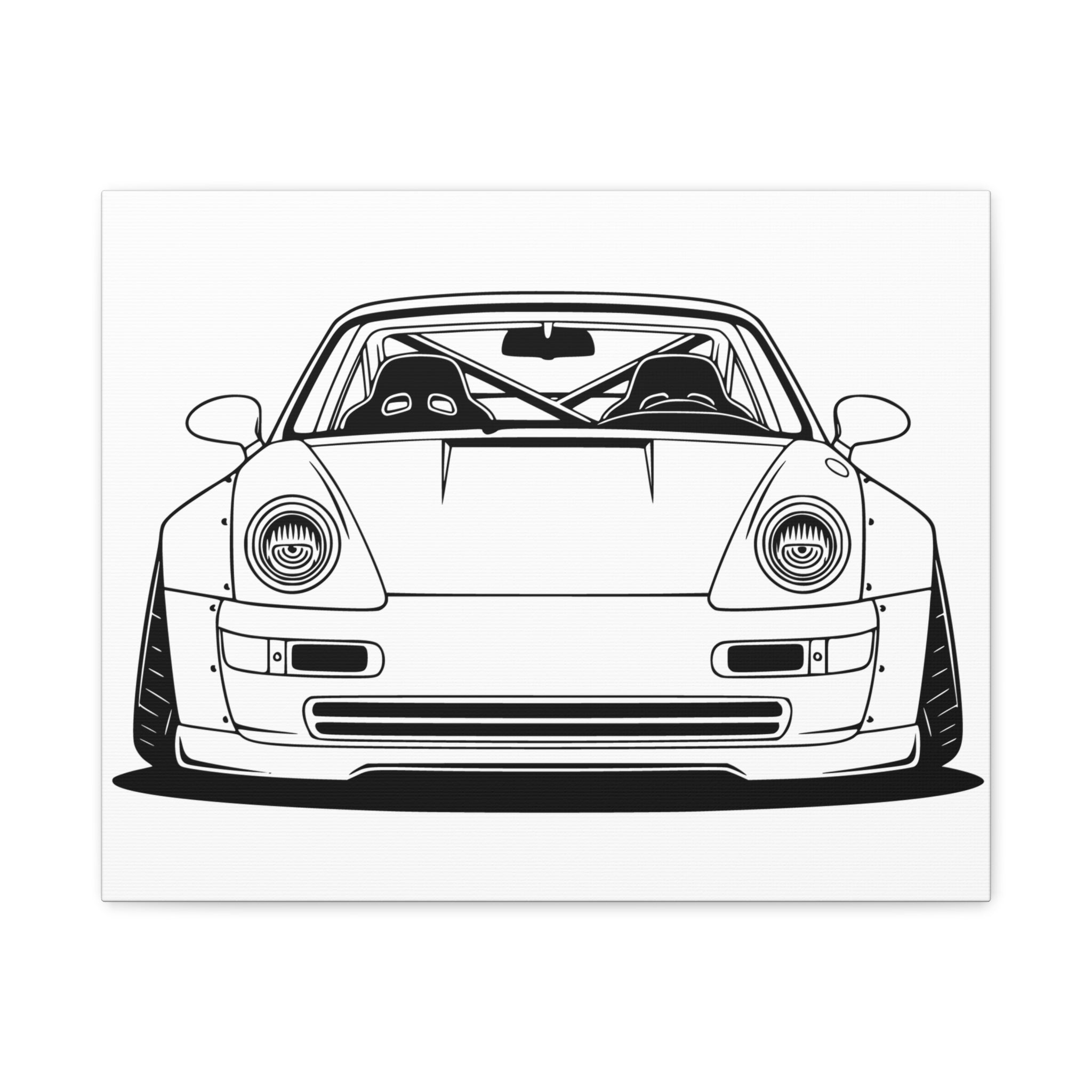 Porsche 964 Turbo Canvas Wall Art