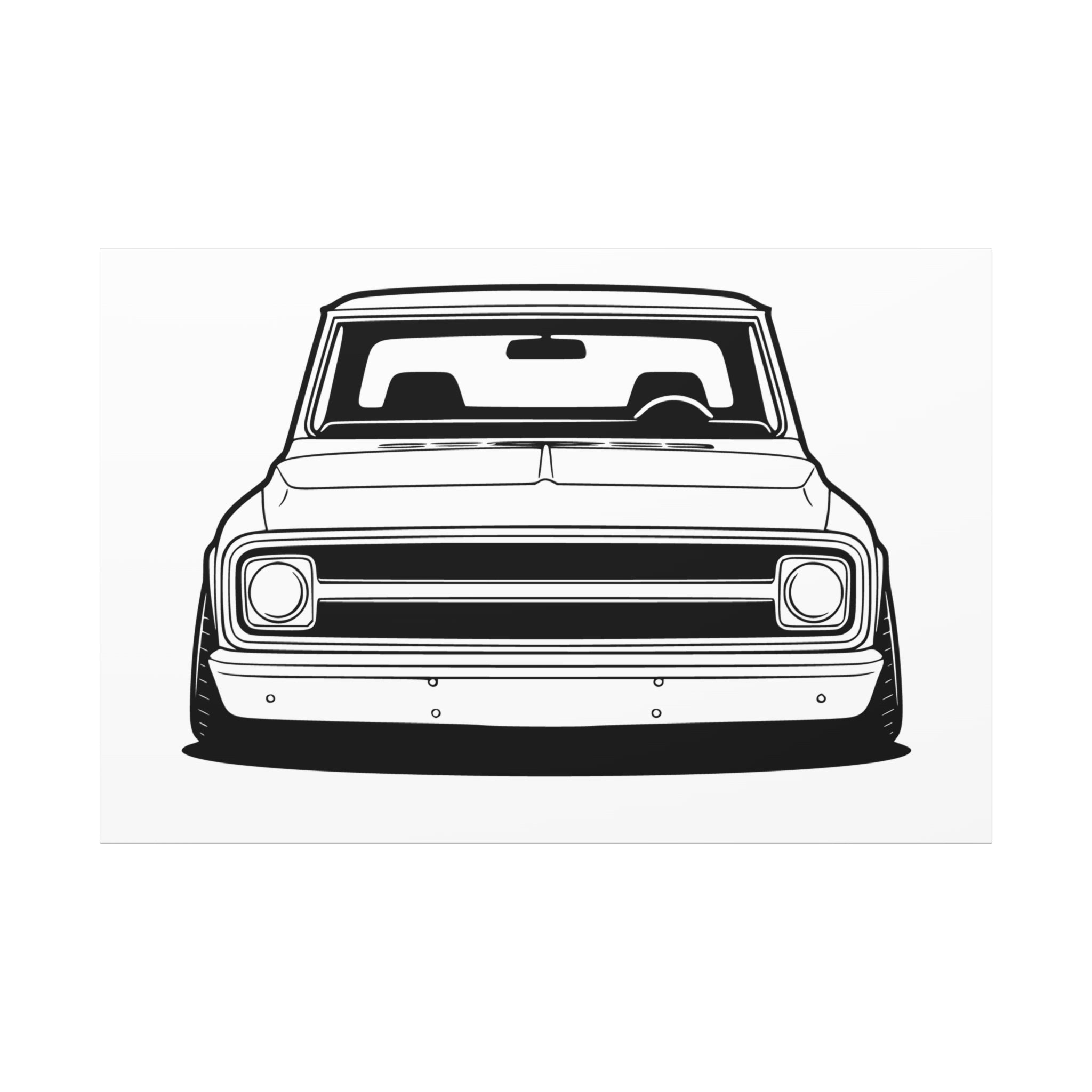 Chevy C10 Pickup (1967-72) Pro-Touring Canvas Wall Art