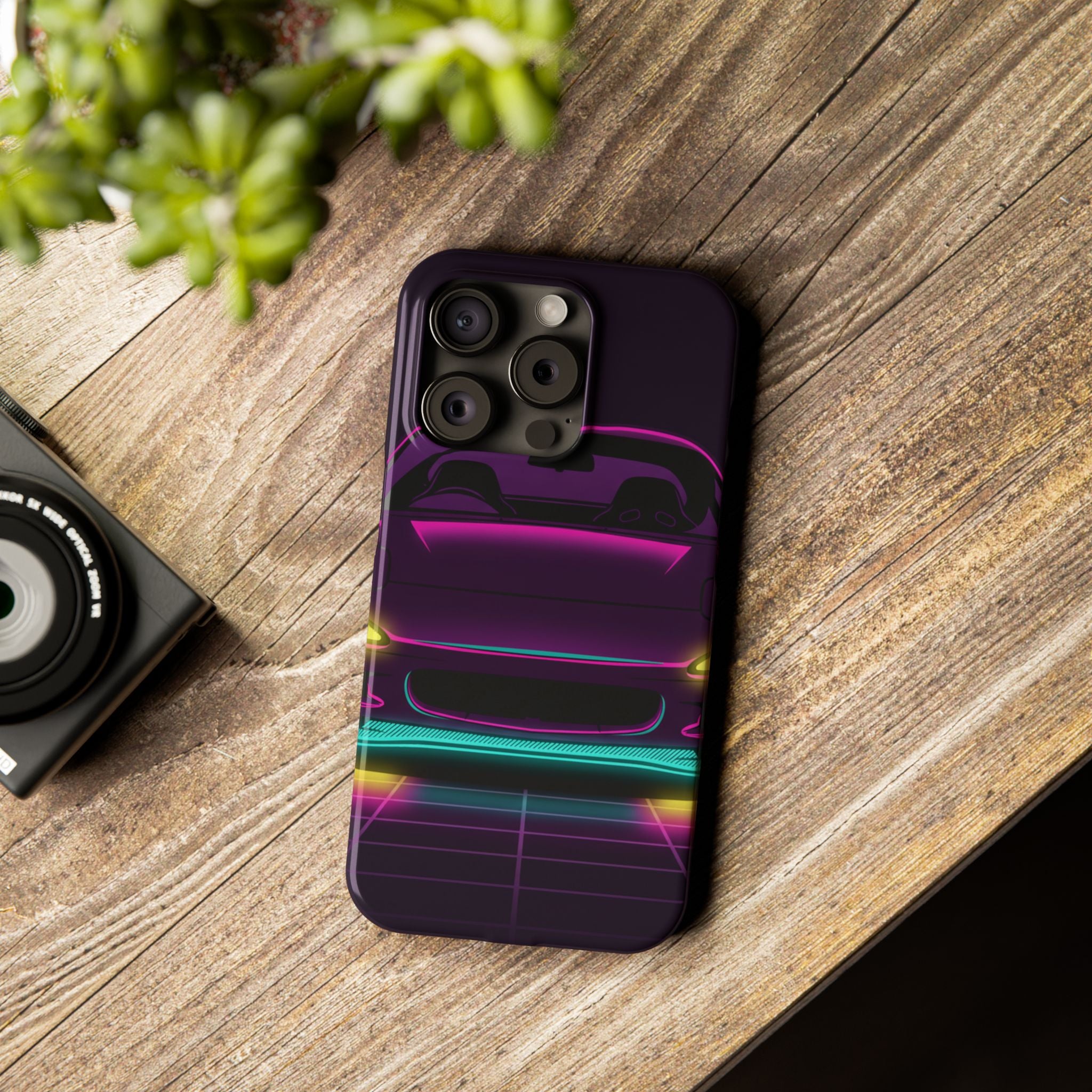 Mazda RX-7 FD Neon Synthwave Phone Case