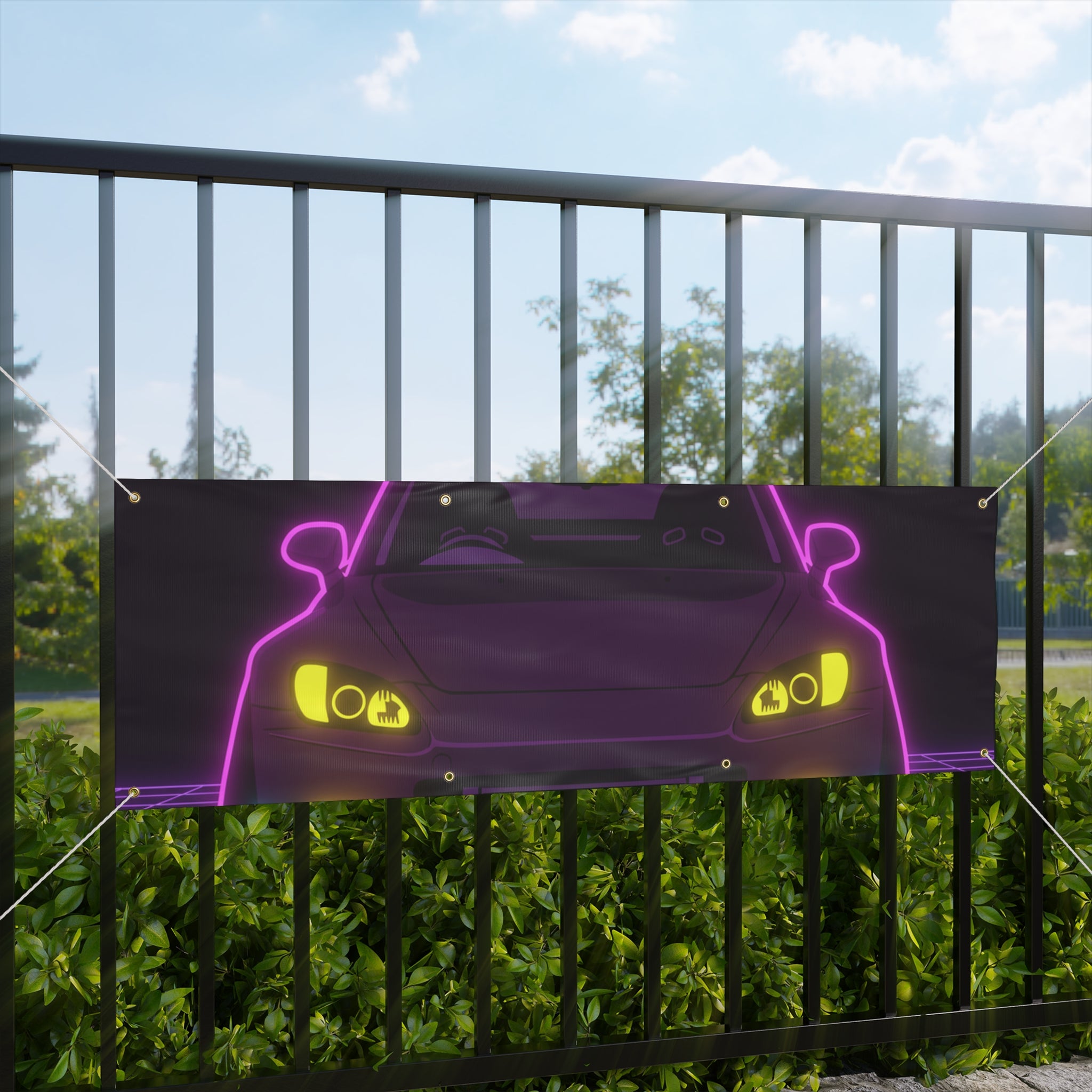 Honda S2000 (1999-09) Neon Synthwave Banner
