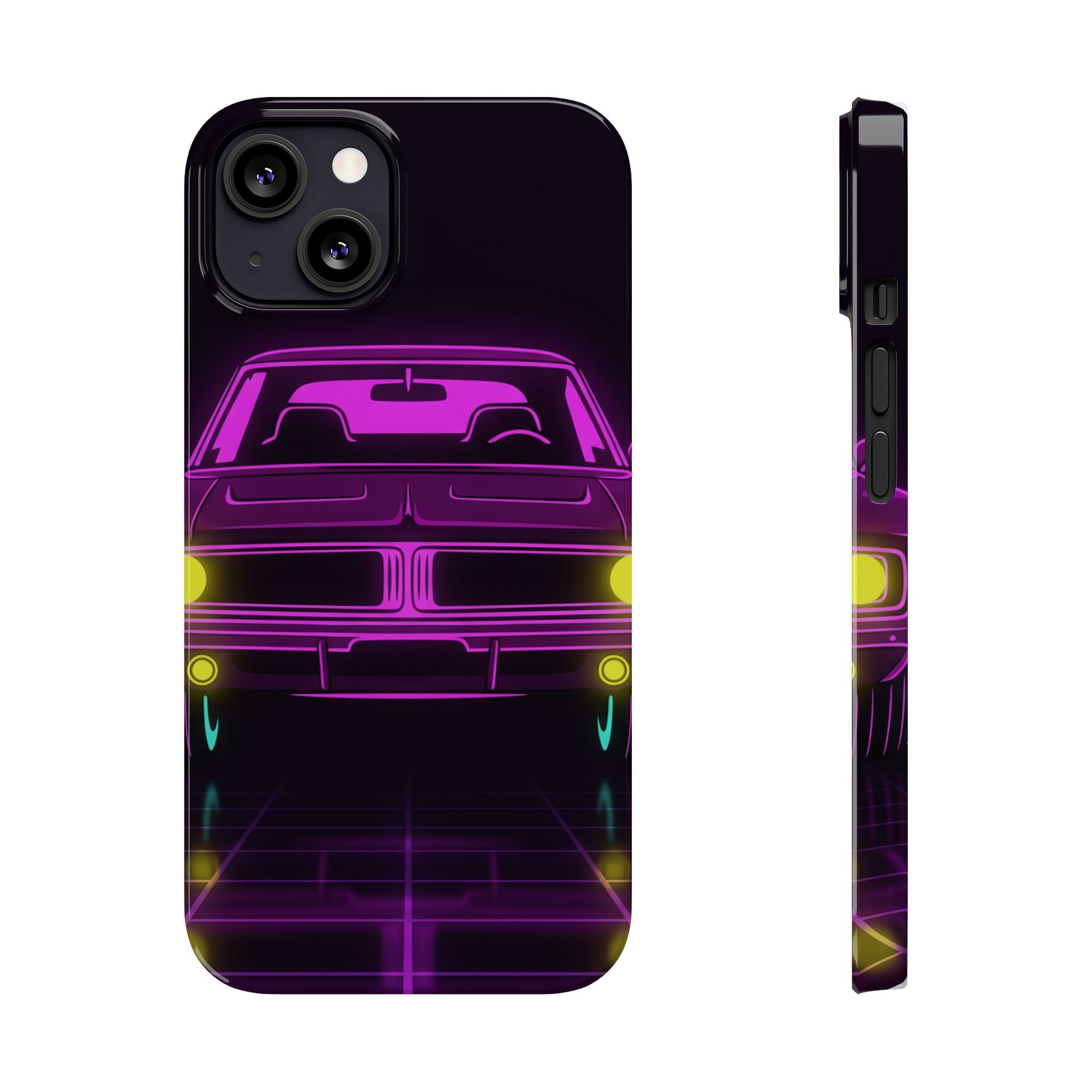 Dodge Charger R/T (1968-70) Resto-Mod Neon Synthwave Phone Case