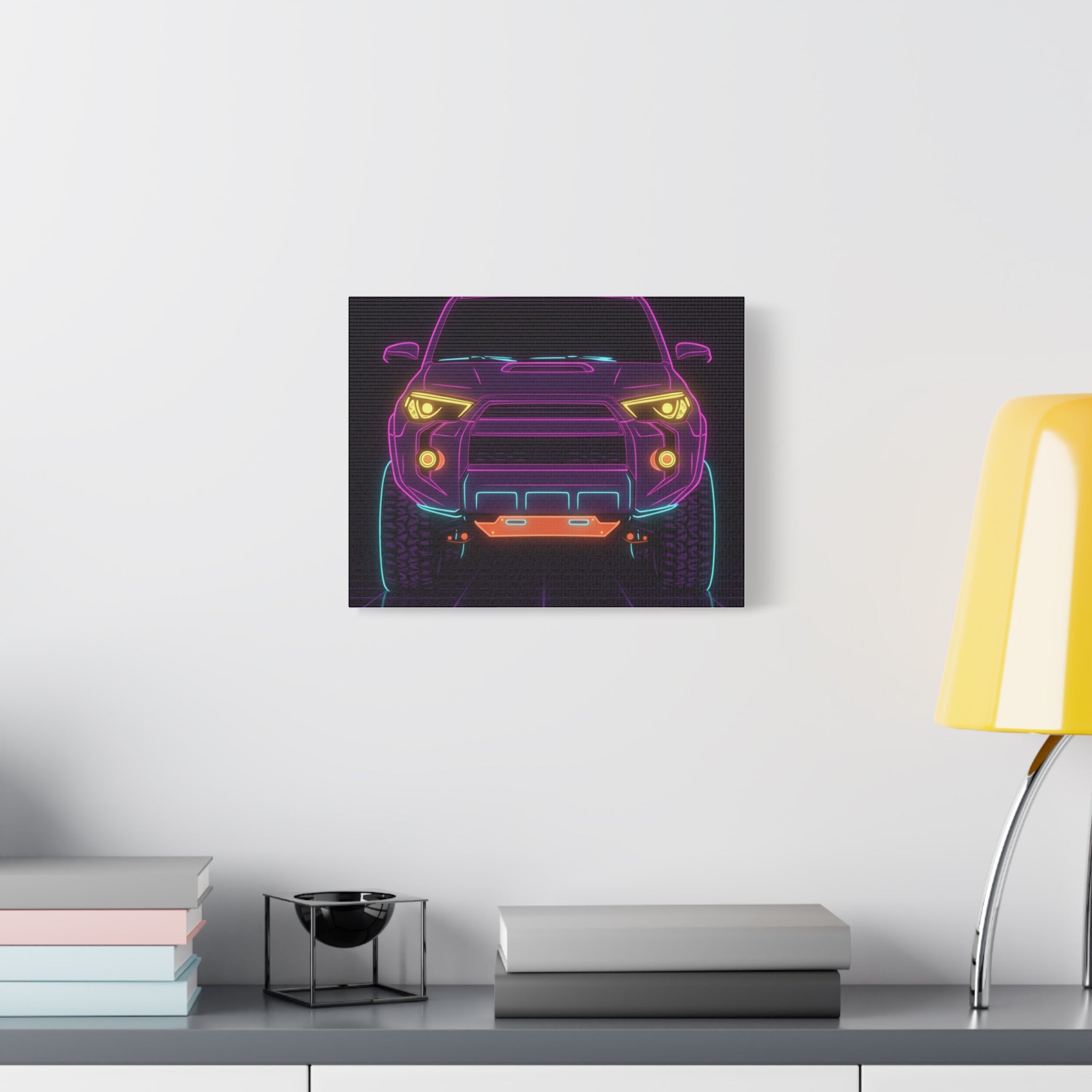 Toyota 4Runner TRD Pro Neon Synthwave Canvas Wall Art