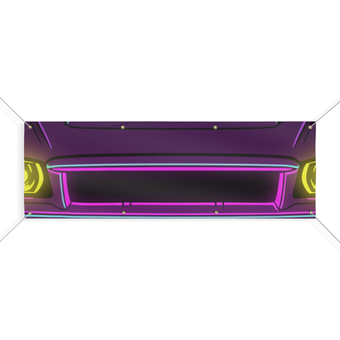 Nissan GT-R Neon Synthwave Banner