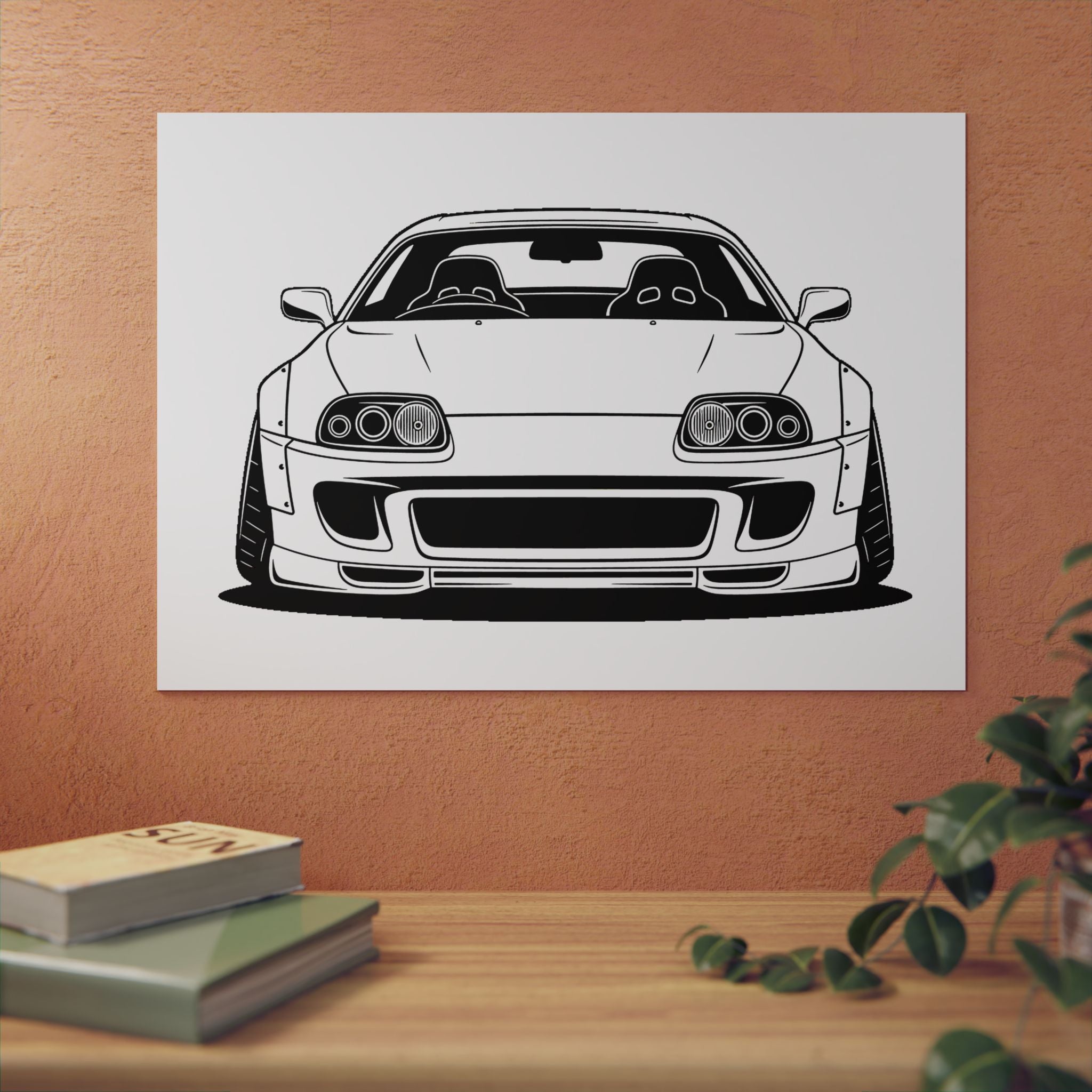 Toyota Supra MK4 Metal Wall Sign