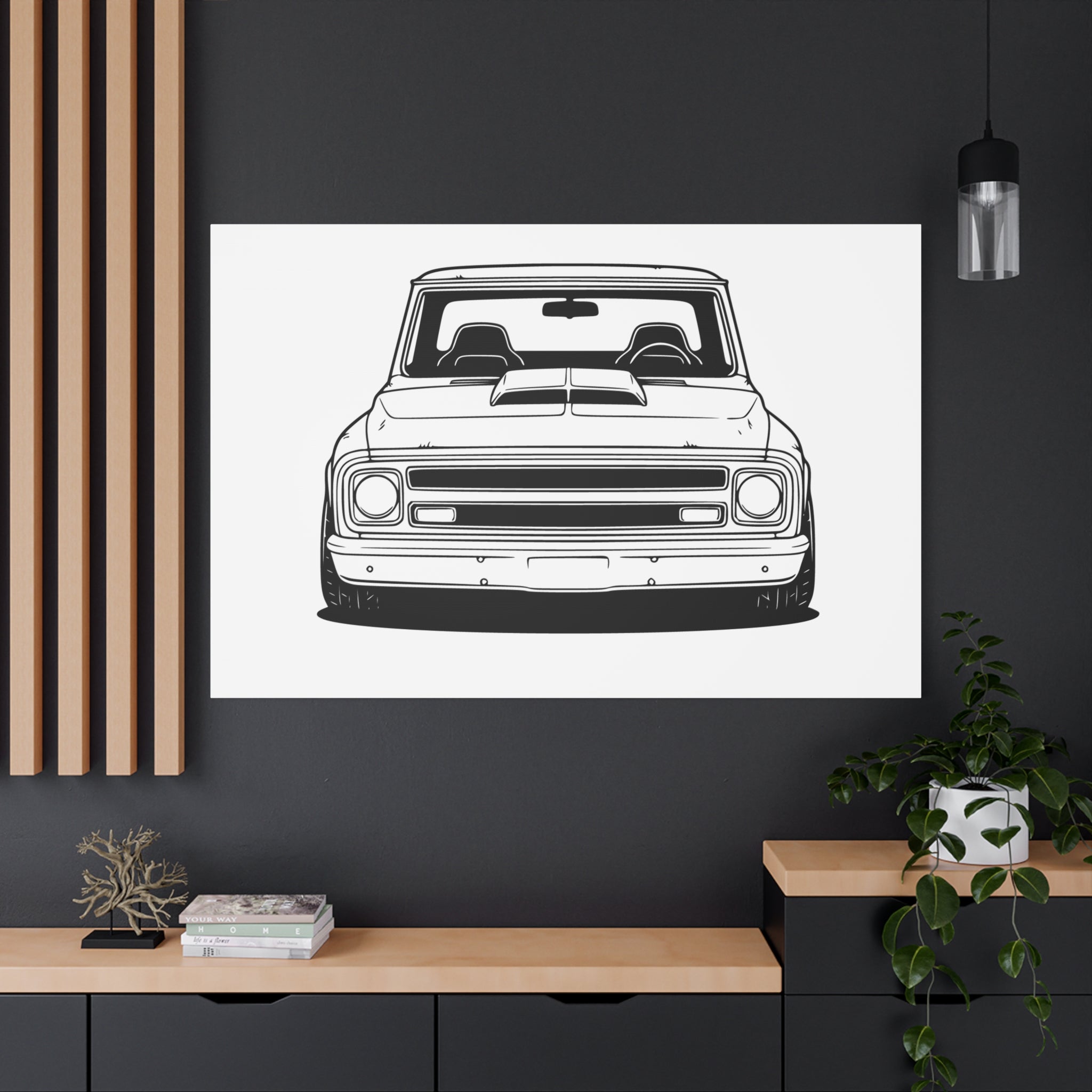 Chevy C10 Pickup (1967-72) Canvas Wall Art